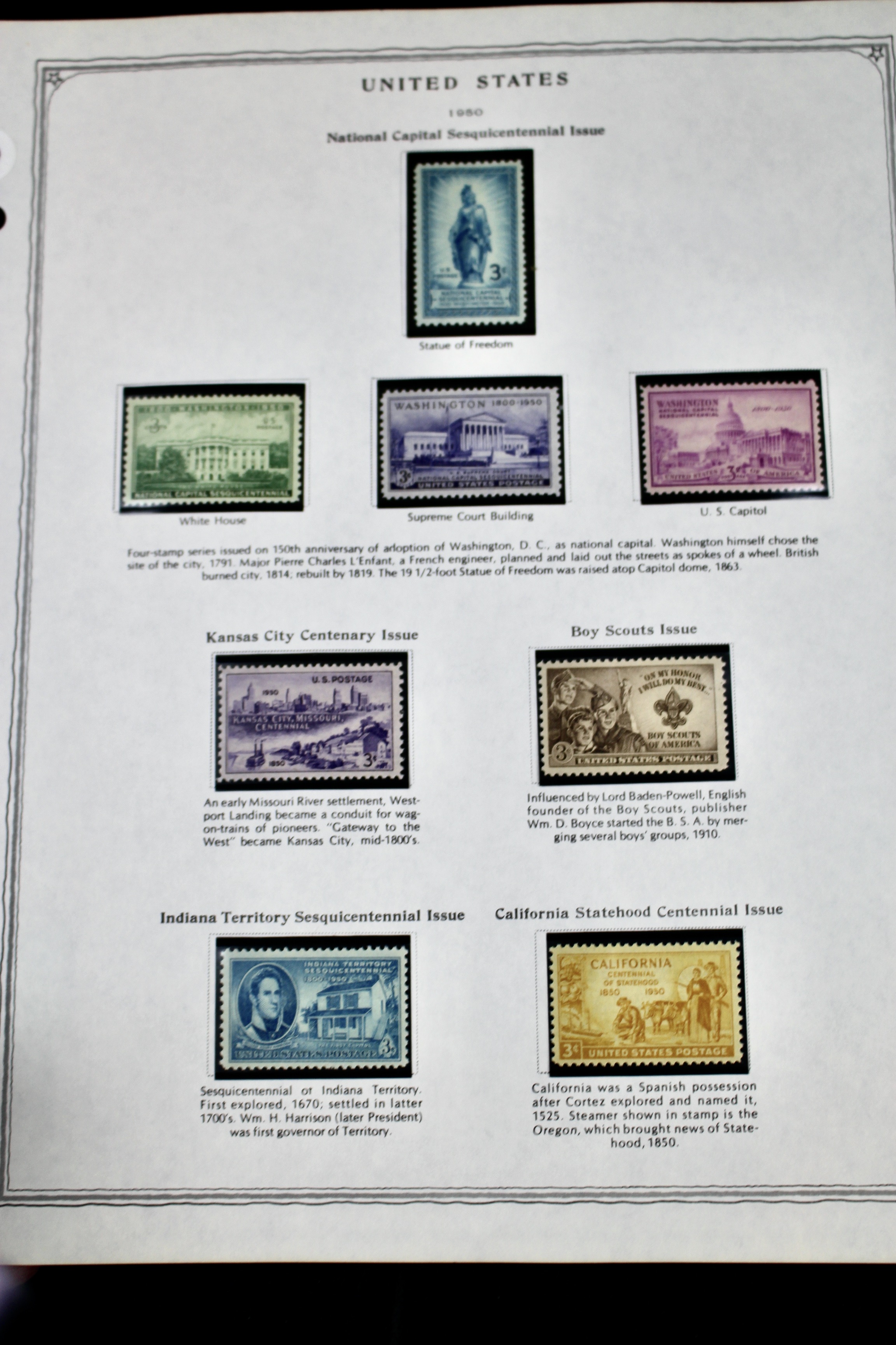 Mint U.S. Stamp Collection Ranging from 1938-1965