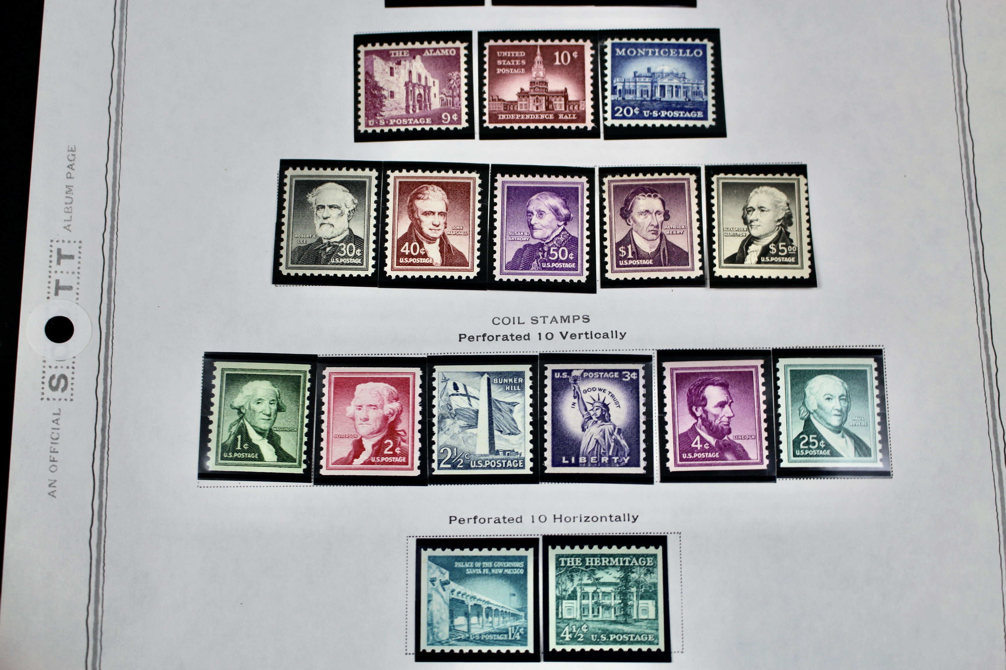 Mint U.S. Stamp Collection Ranging from 1938-1965