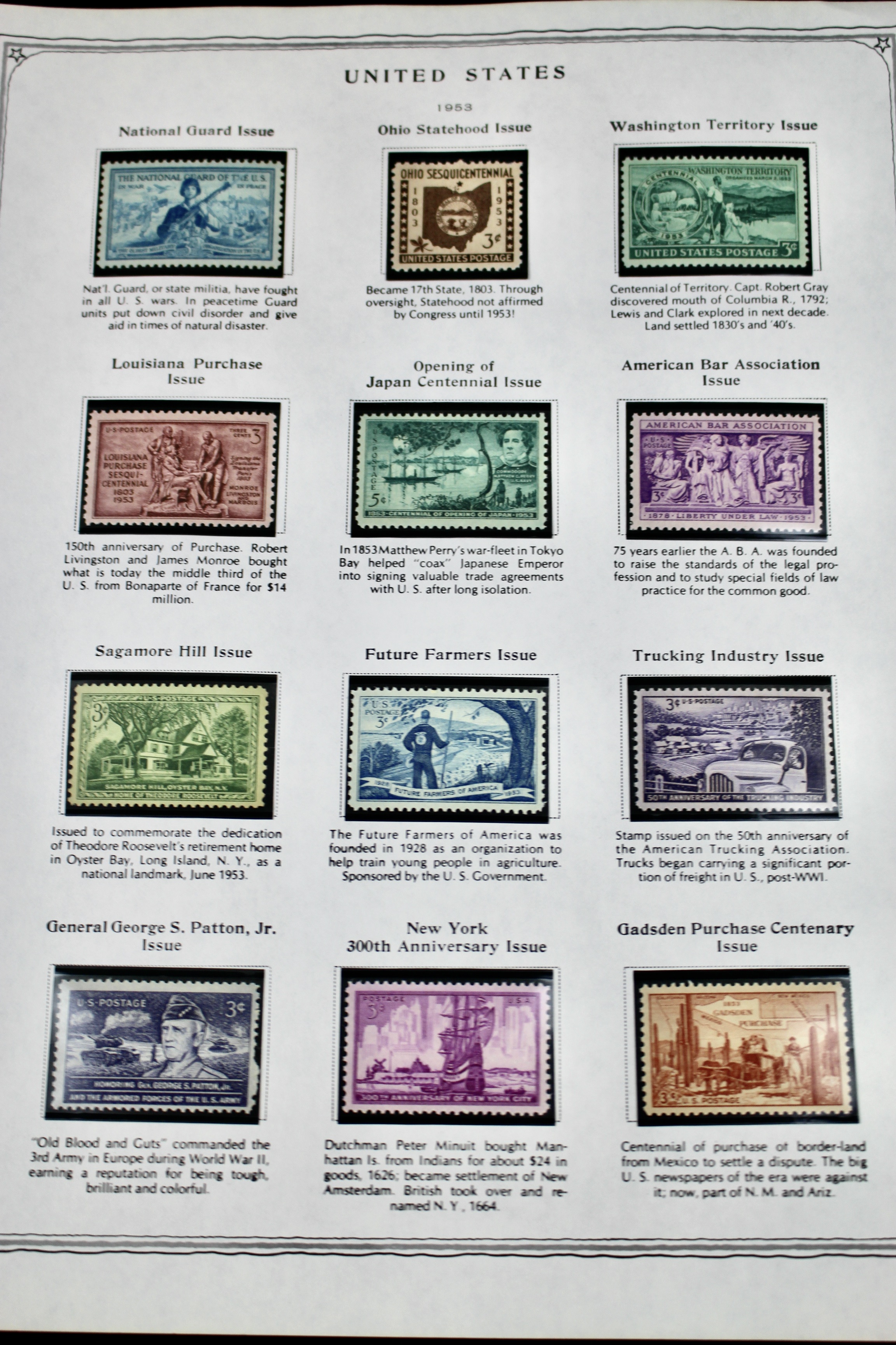 Mint U.S. Stamp Collection Ranging from 1938-1965