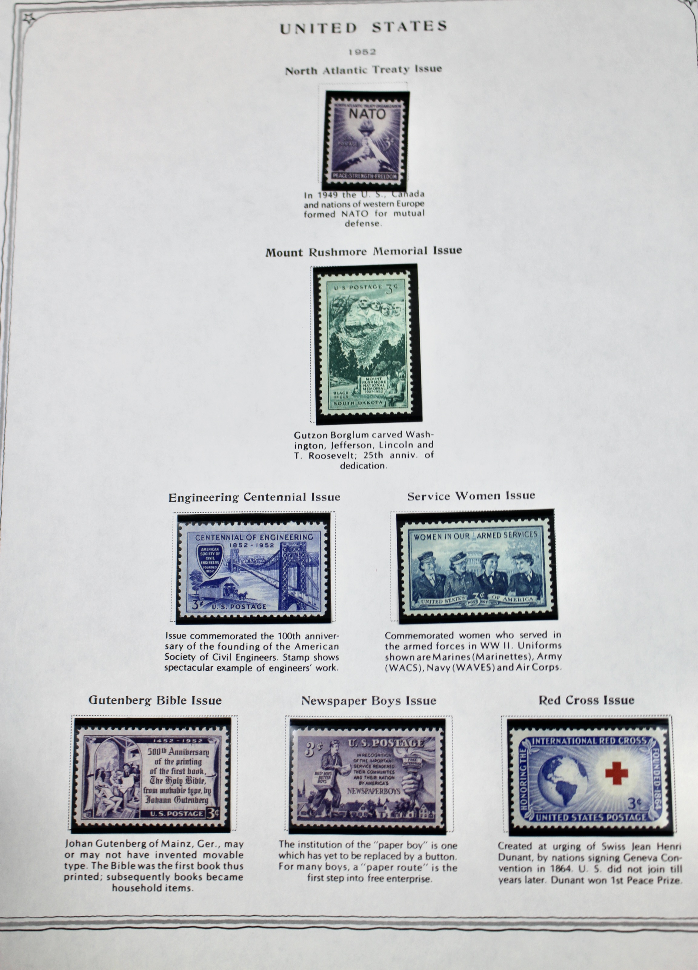 Mint U.S. Stamp Collection Ranging from 1938-1965