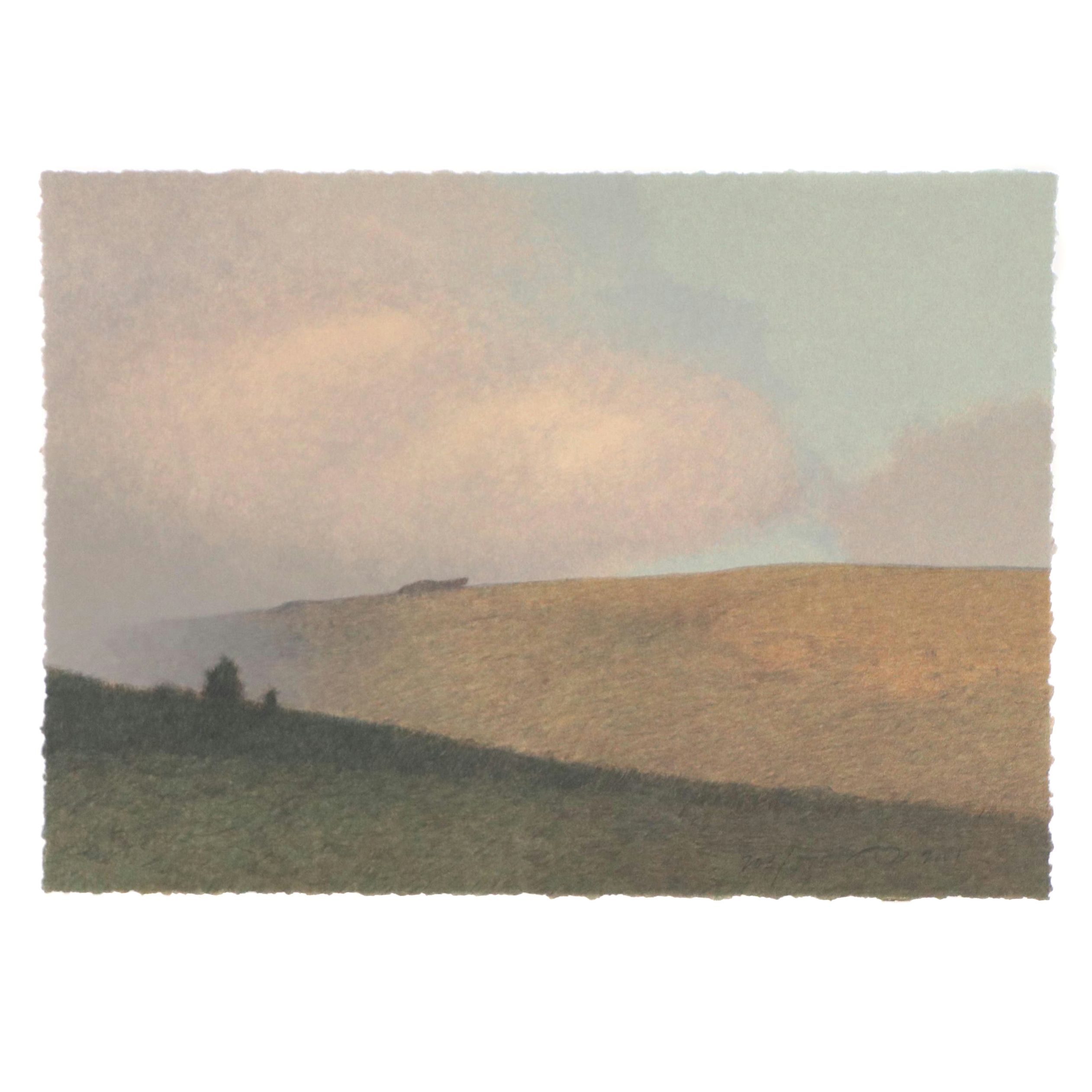 Russell Chatham Lithograph "Summer on Marshall Ridge," 2001