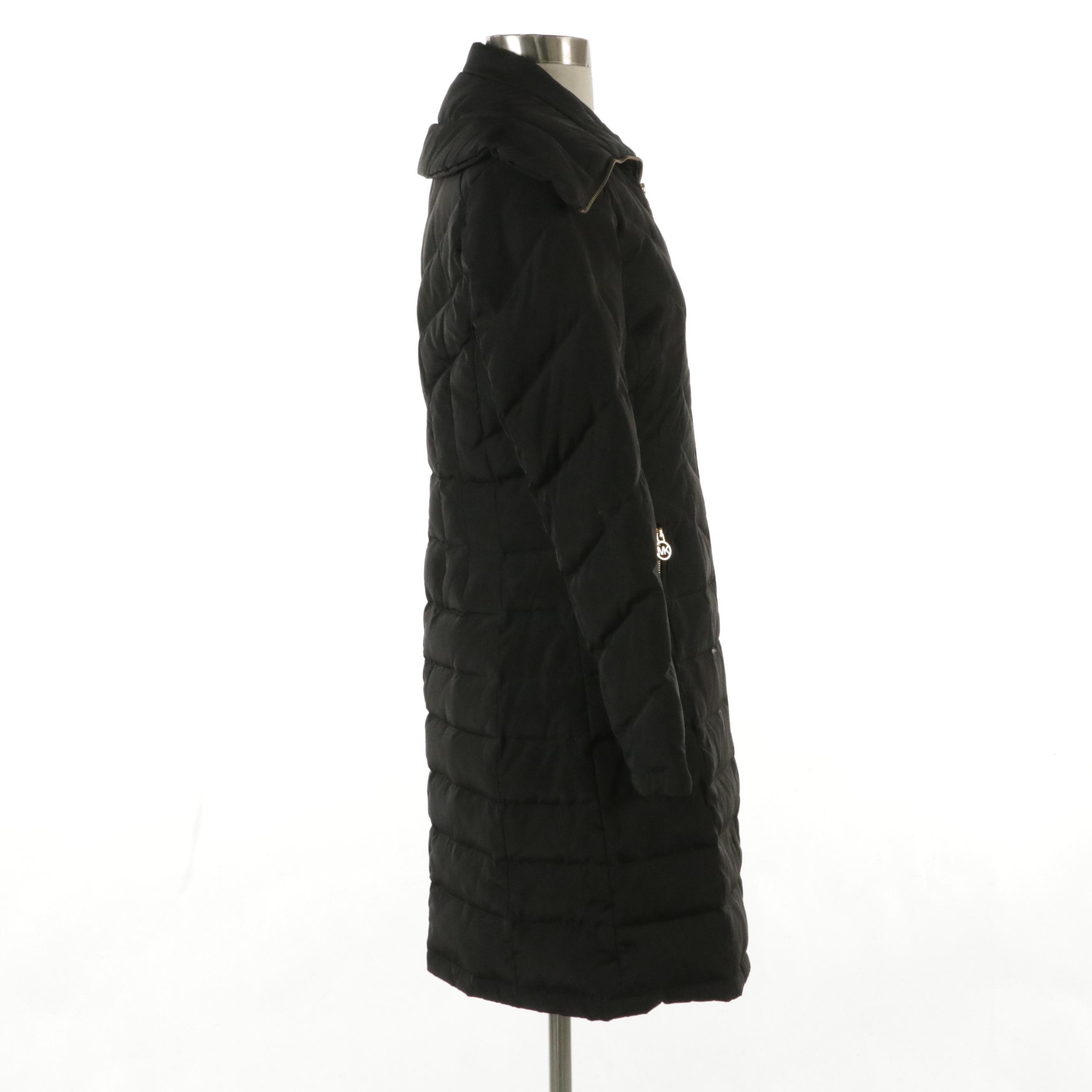 MICHAEL Michael Kors Black Quilted Puffer Coat