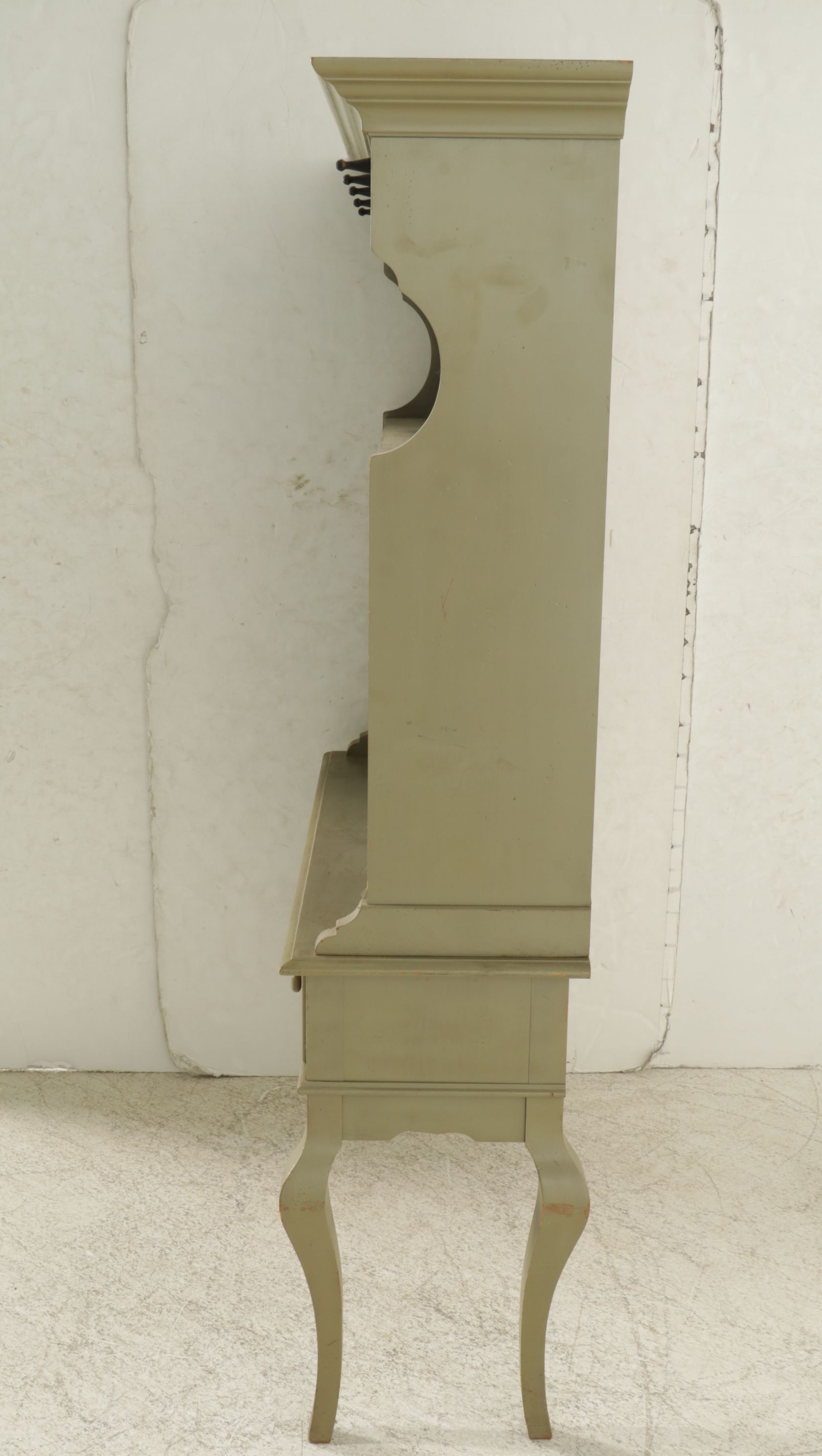 Broyhill Green Painted Sideboard and Hutch