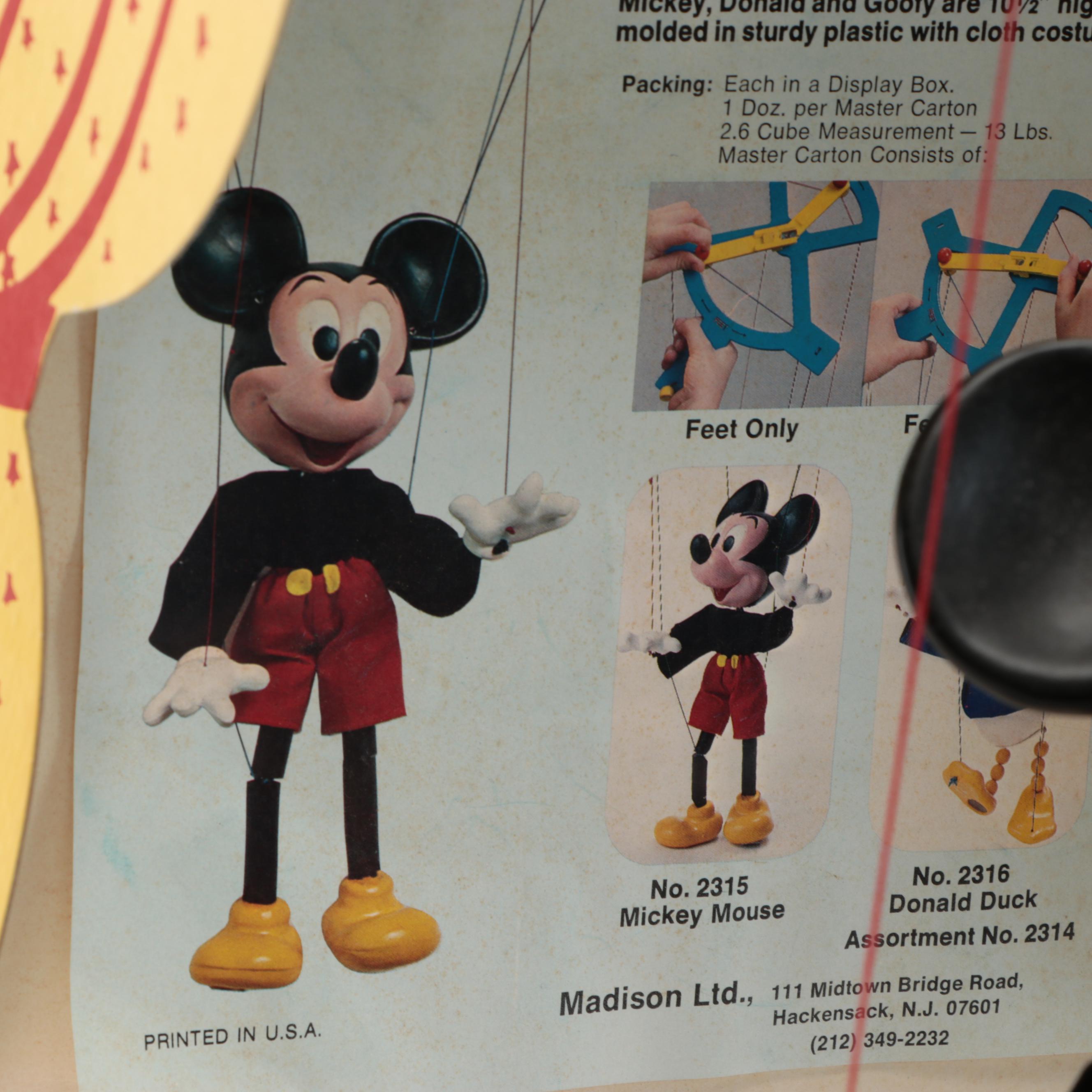 Madison Mickey Mouse Walt Disney Character String Puppet