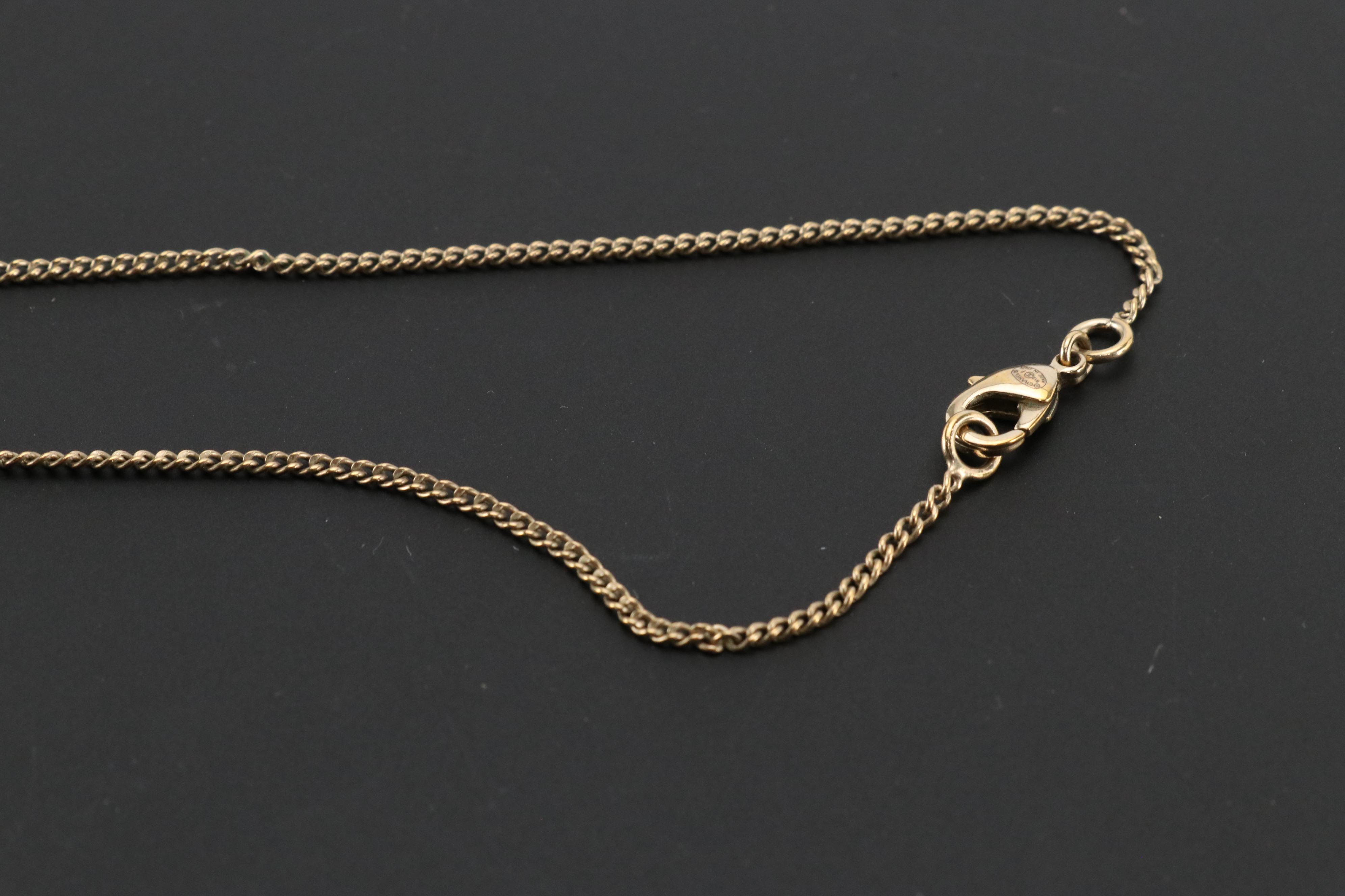 Chanel Crystal Bow CC Drop Pendant Necklace