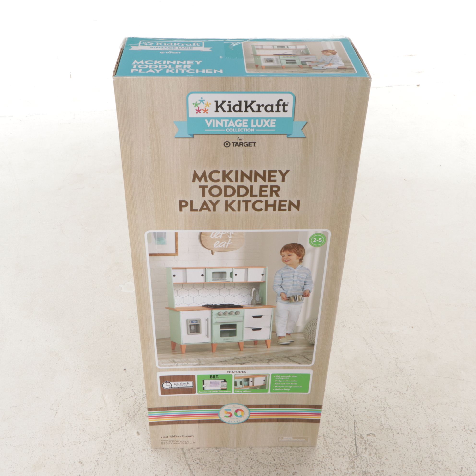 KidKraft Vintage Luxe McKinney Mid Century Modern Toddler Play Kitchen
