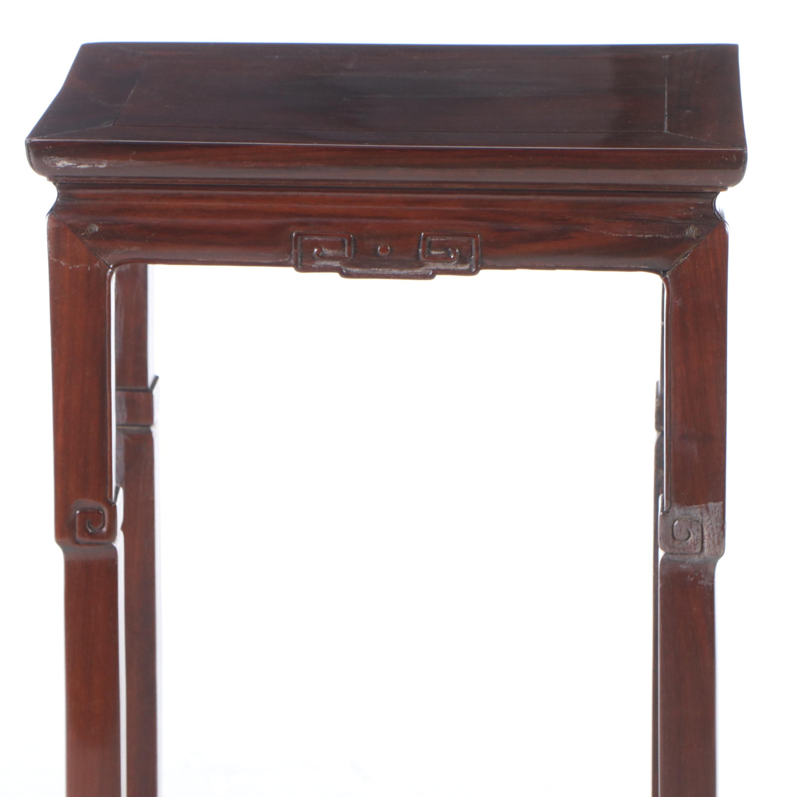 Chinese Carved Rosewood Stand