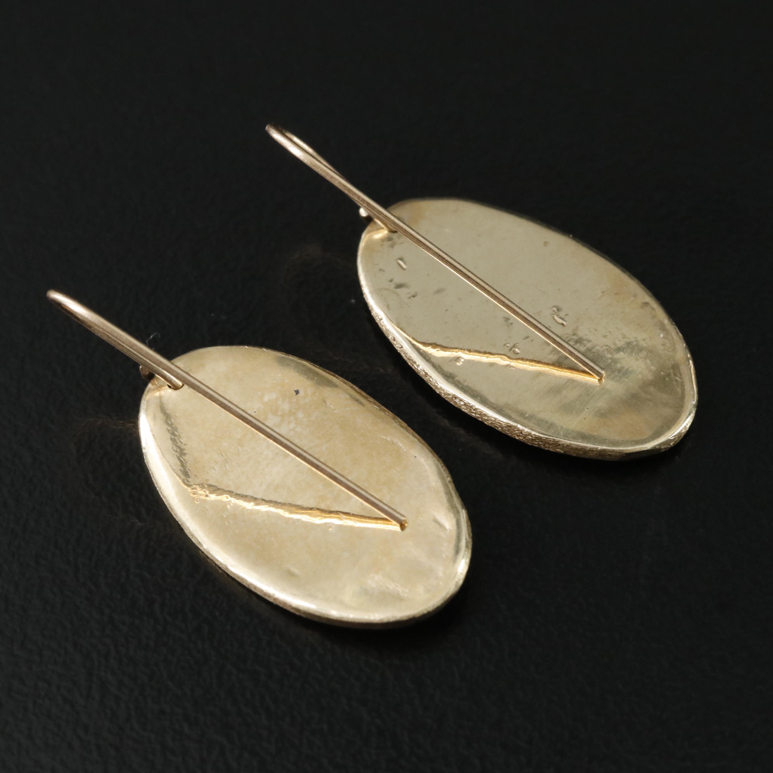 10K Bow and Arrow Earrings