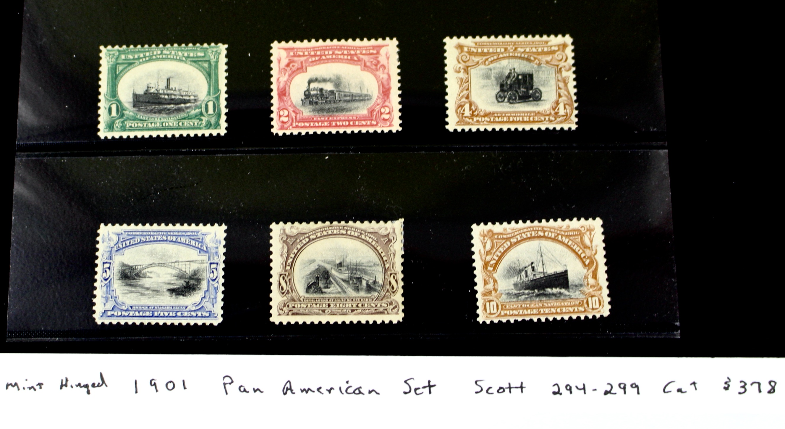 1901 Pan American Exposition Stamp Set Scott#s 294-299