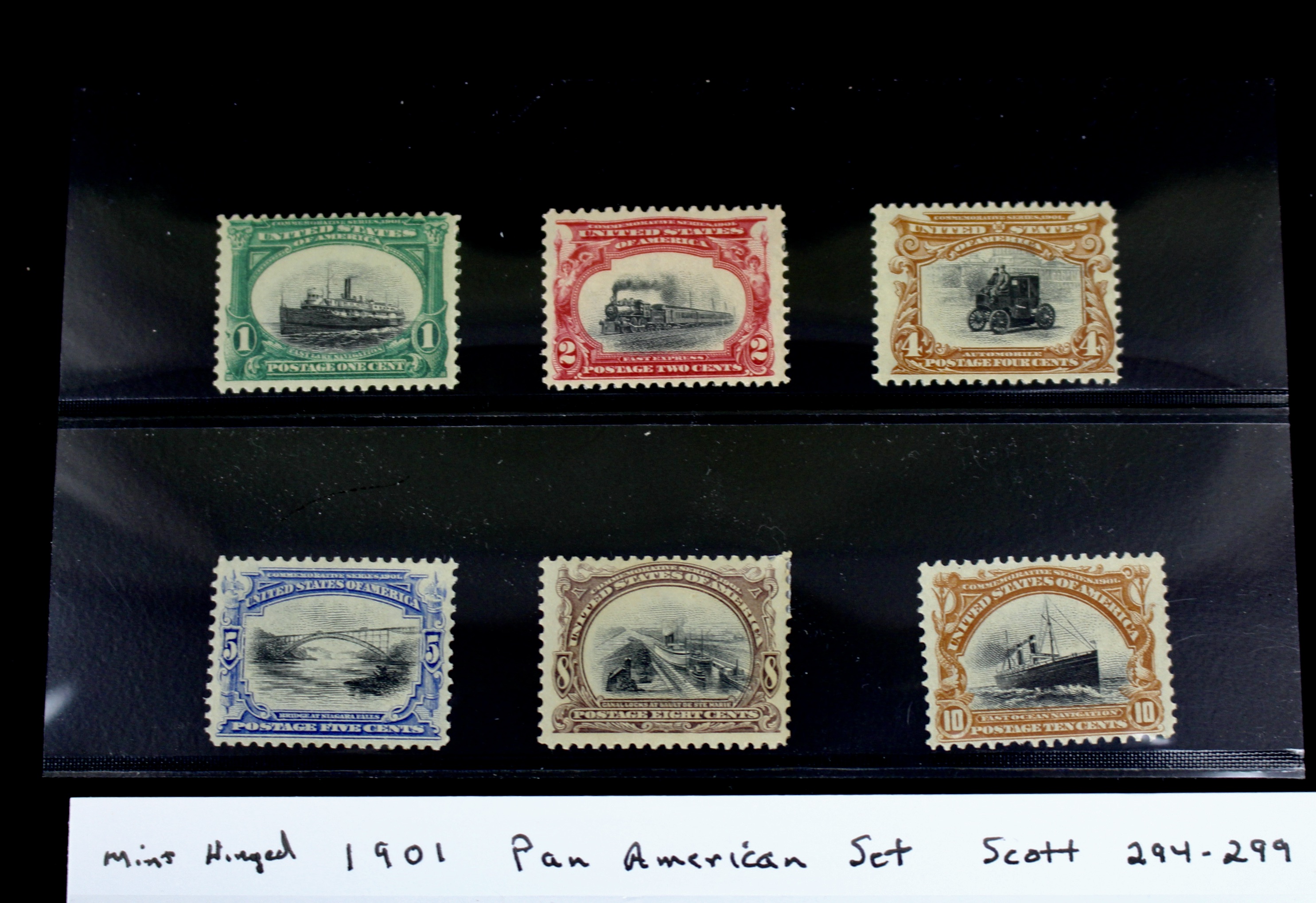 1901 Pan American Exposition Stamp Set Scott#s 294-299