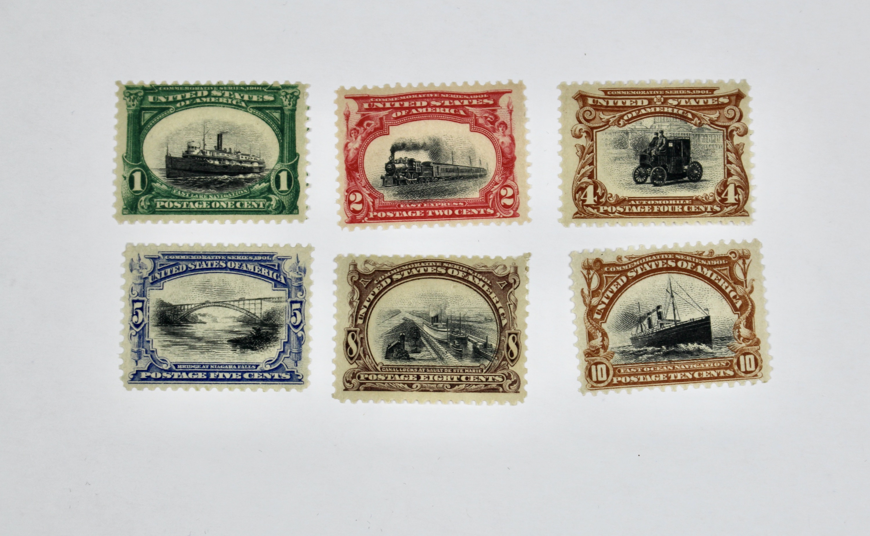 1901 Pan American Exposition Stamp Set Scott#s 294-299
