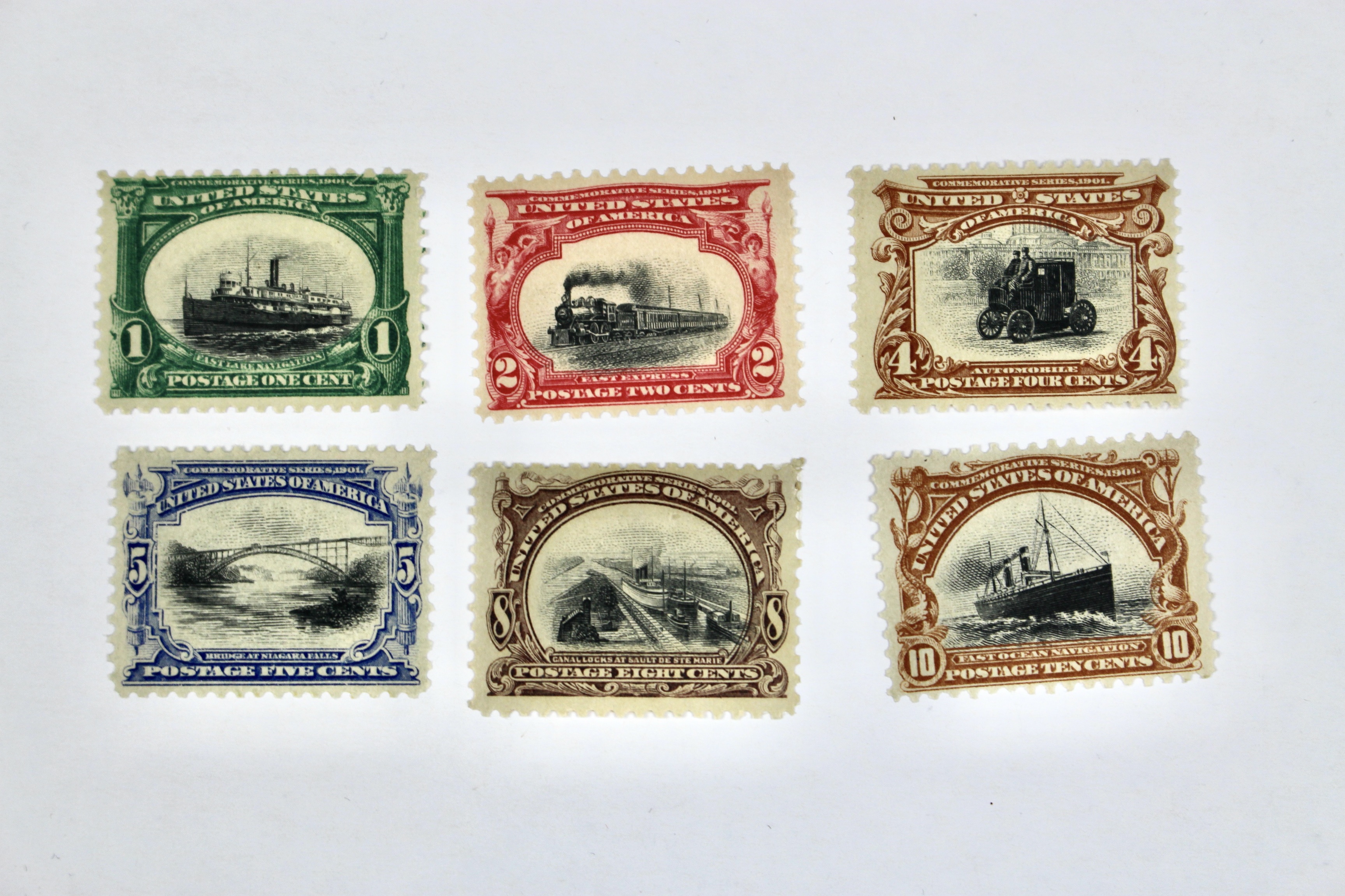 1901 Pan American Exposition Stamp Set Scott#s 294-299