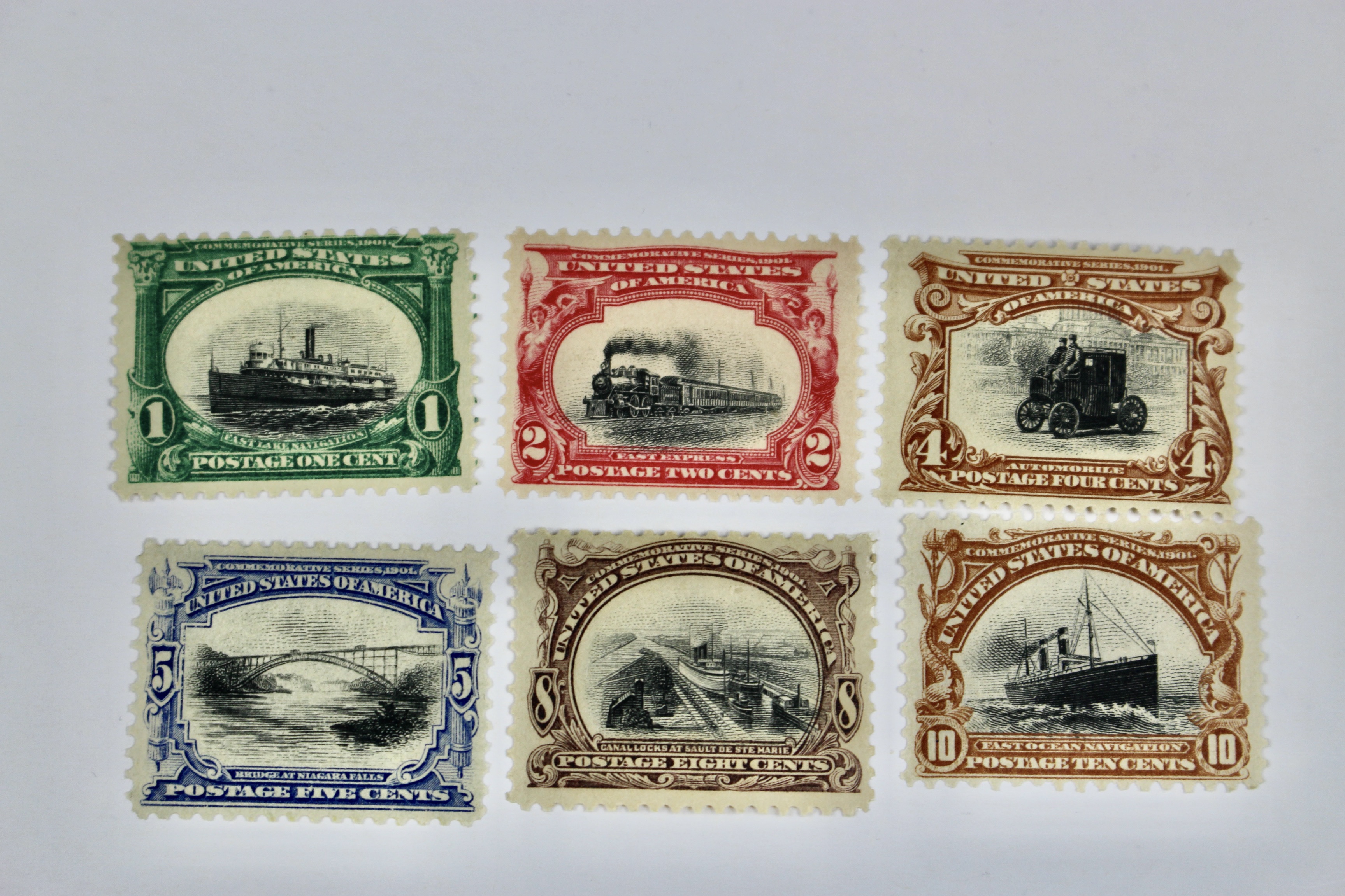 1901 Pan American Exposition Stamp Set Scott#s 294-299