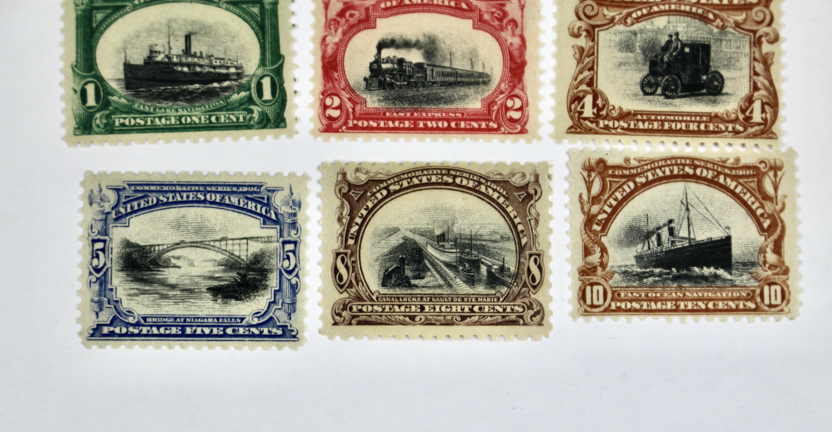 1901 Pan American Exposition Stamp Set Scott#s 294-299