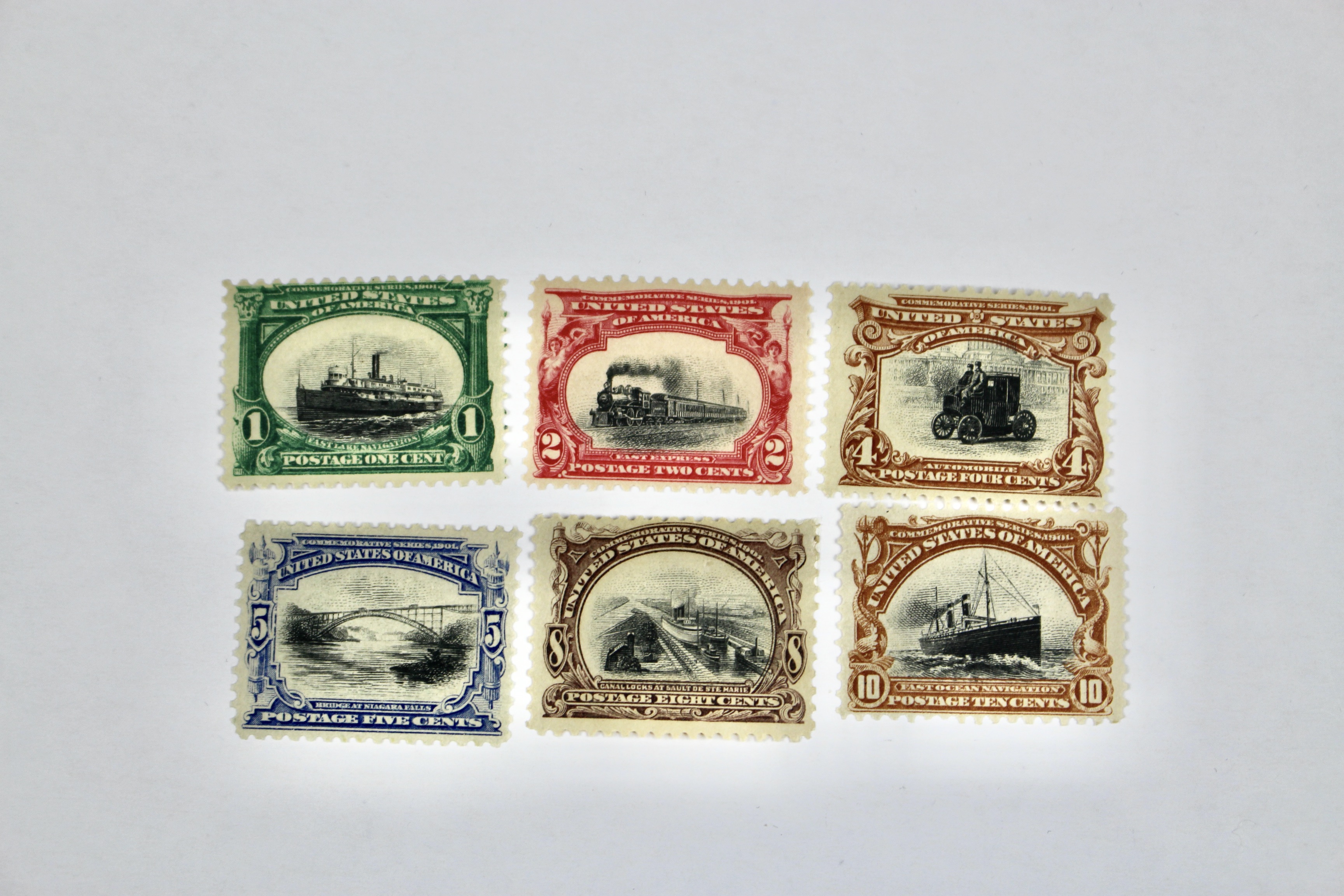 1901 Pan American Exposition Stamp Set Scott#s 294-299