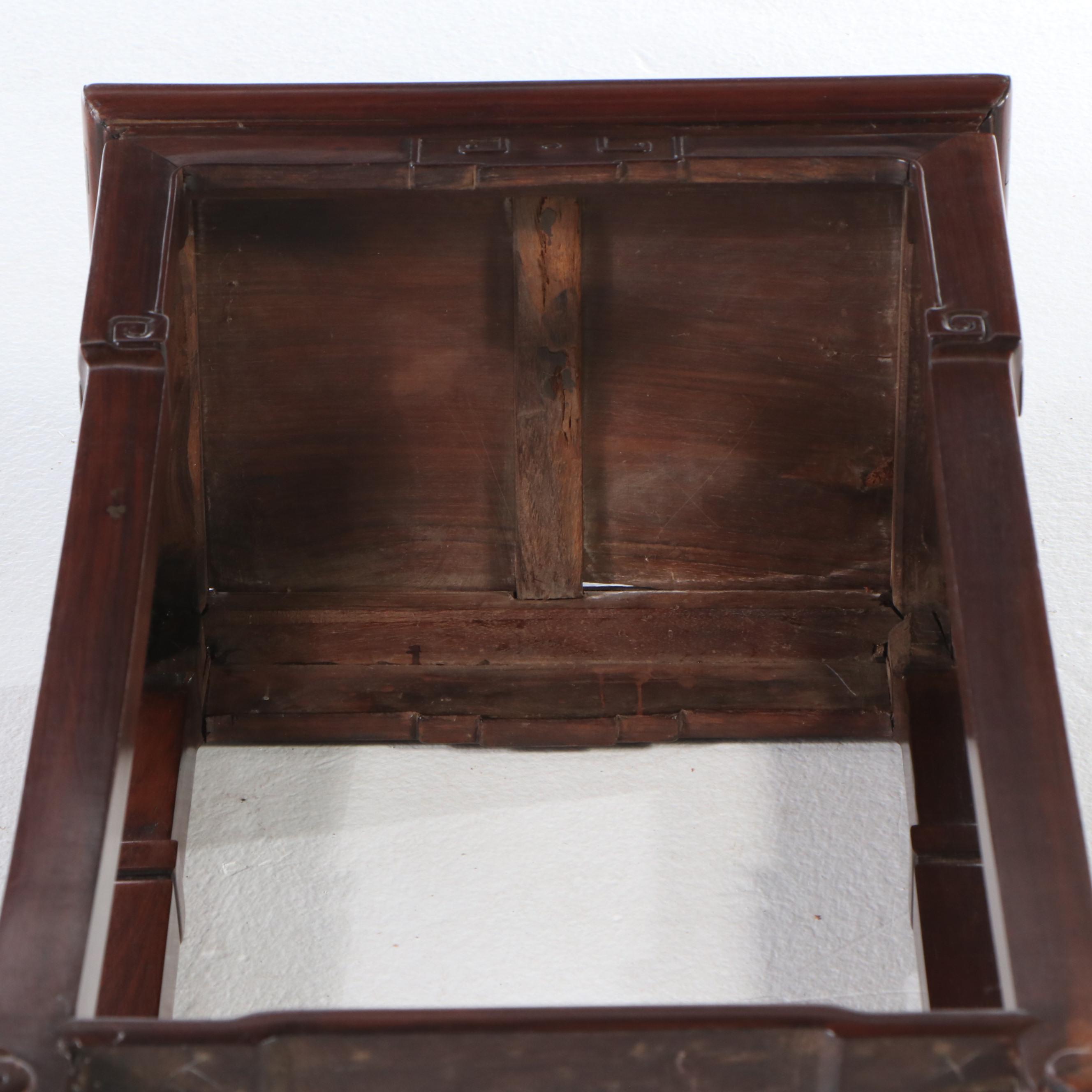 Chinese Carved Rosewood Stand