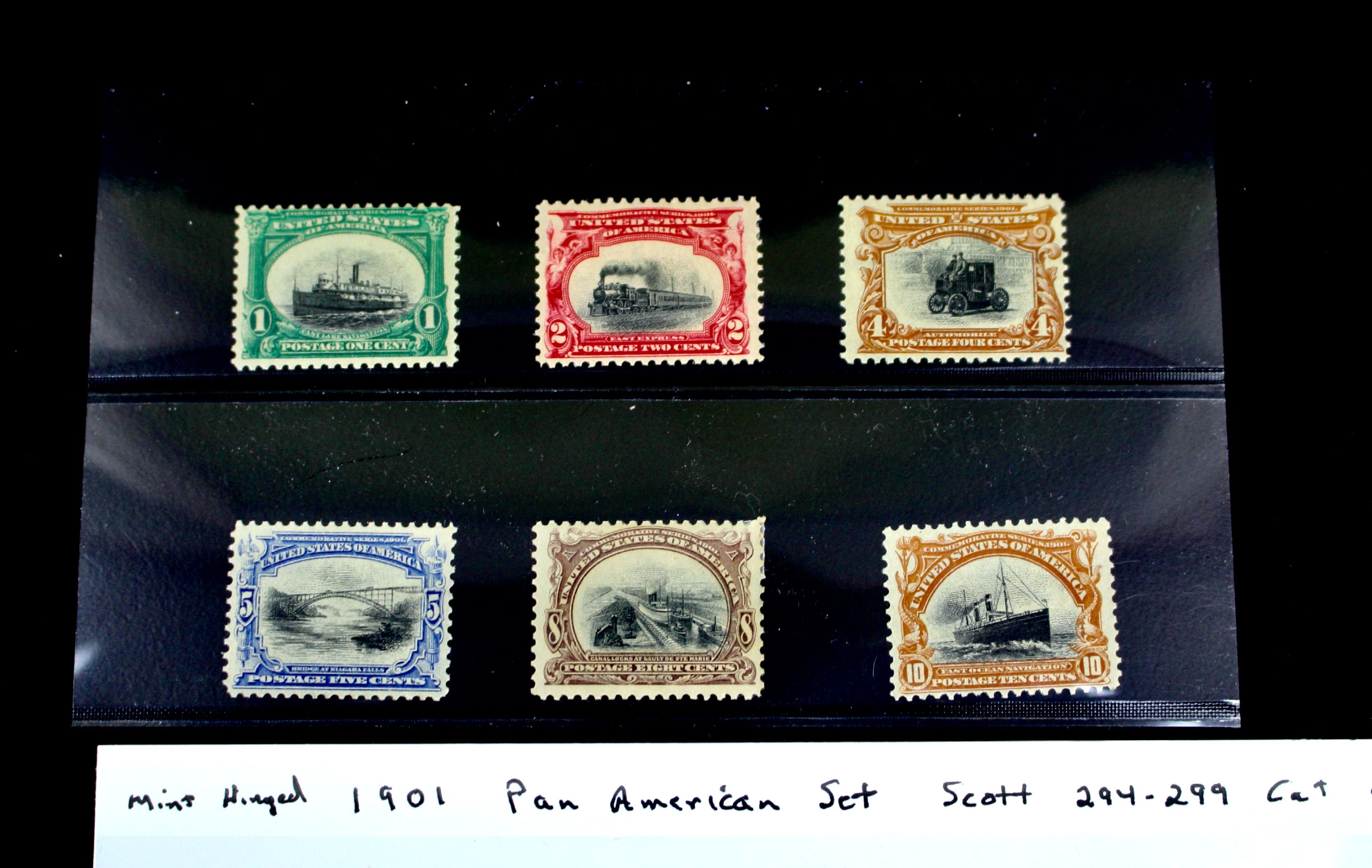 1901 Pan American Exposition Stamp Set Scott#s 294-299