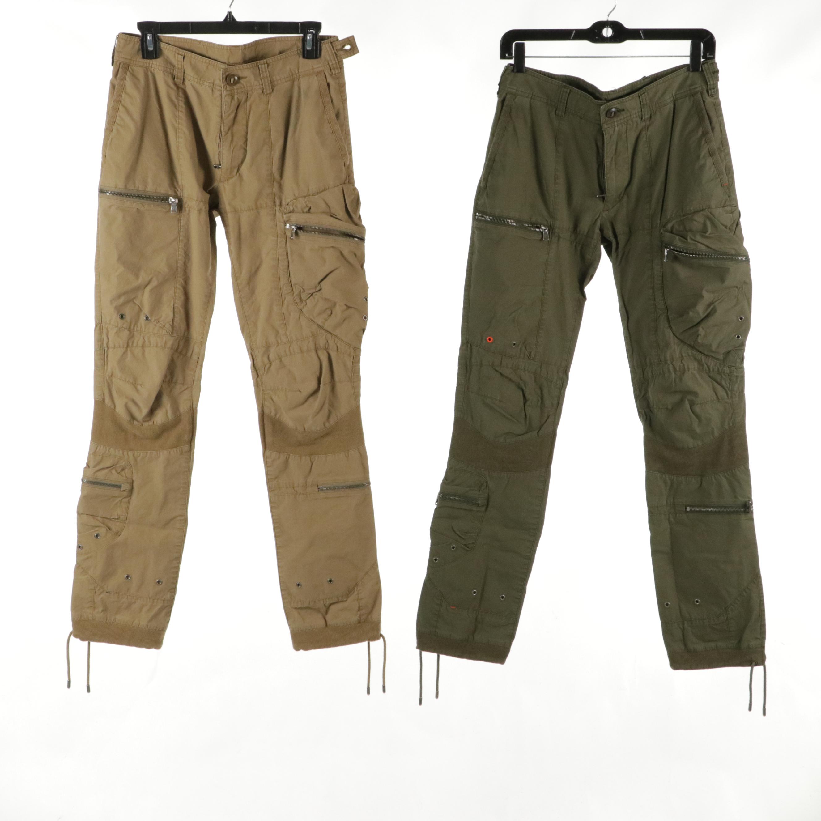 Men's Ralph Lauren Nylon and Cotton Multi Pocket Cargo Pants and Trousers