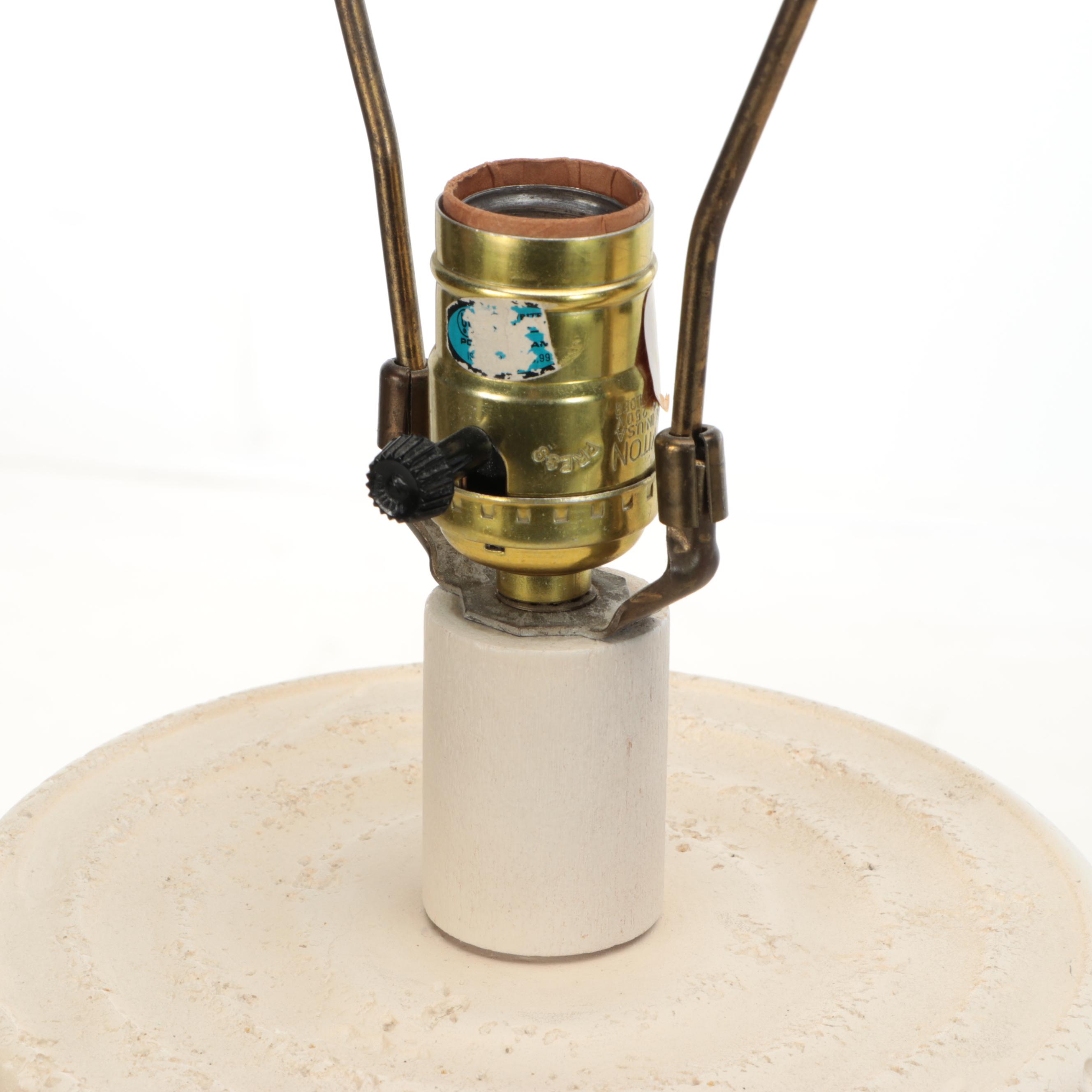 California Modern Style Plaster Table Lamps