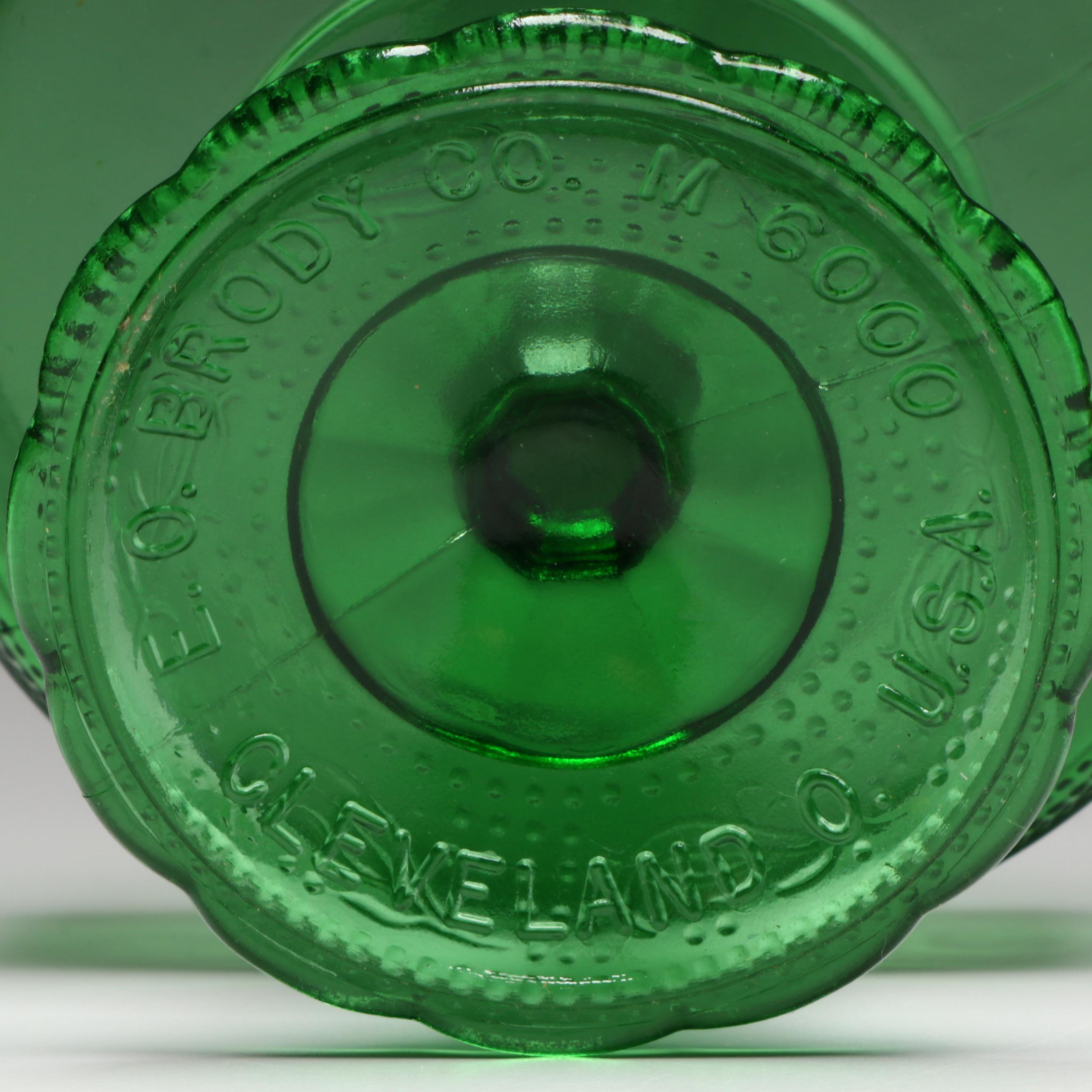 Fenton Marigold "Holly" Glass Bowl with Other American Glass Table Accessories