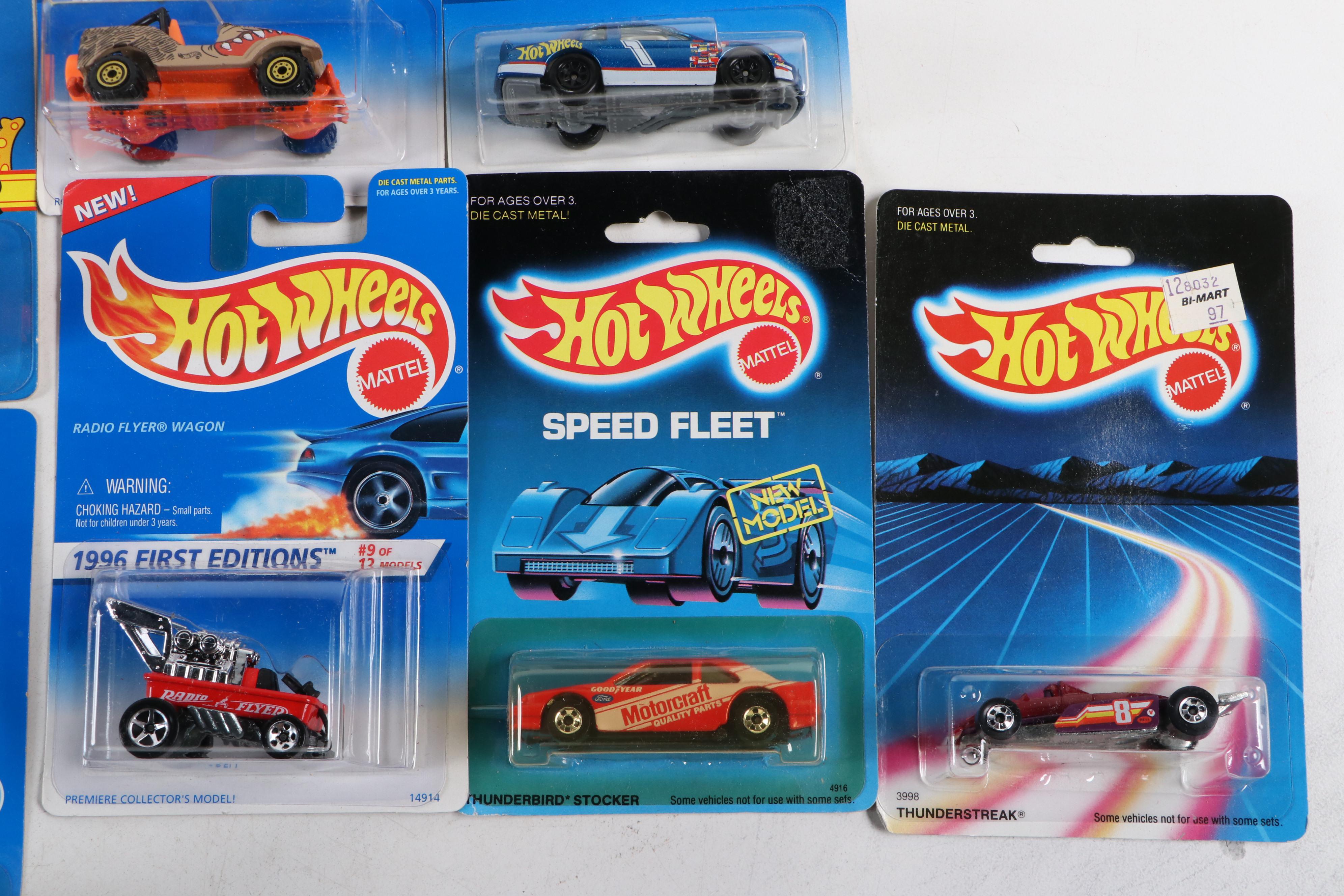 Hot Wheels "Thunderbird Stocker," "Phantomachine" and More Toy Cars, 1980s–1990s