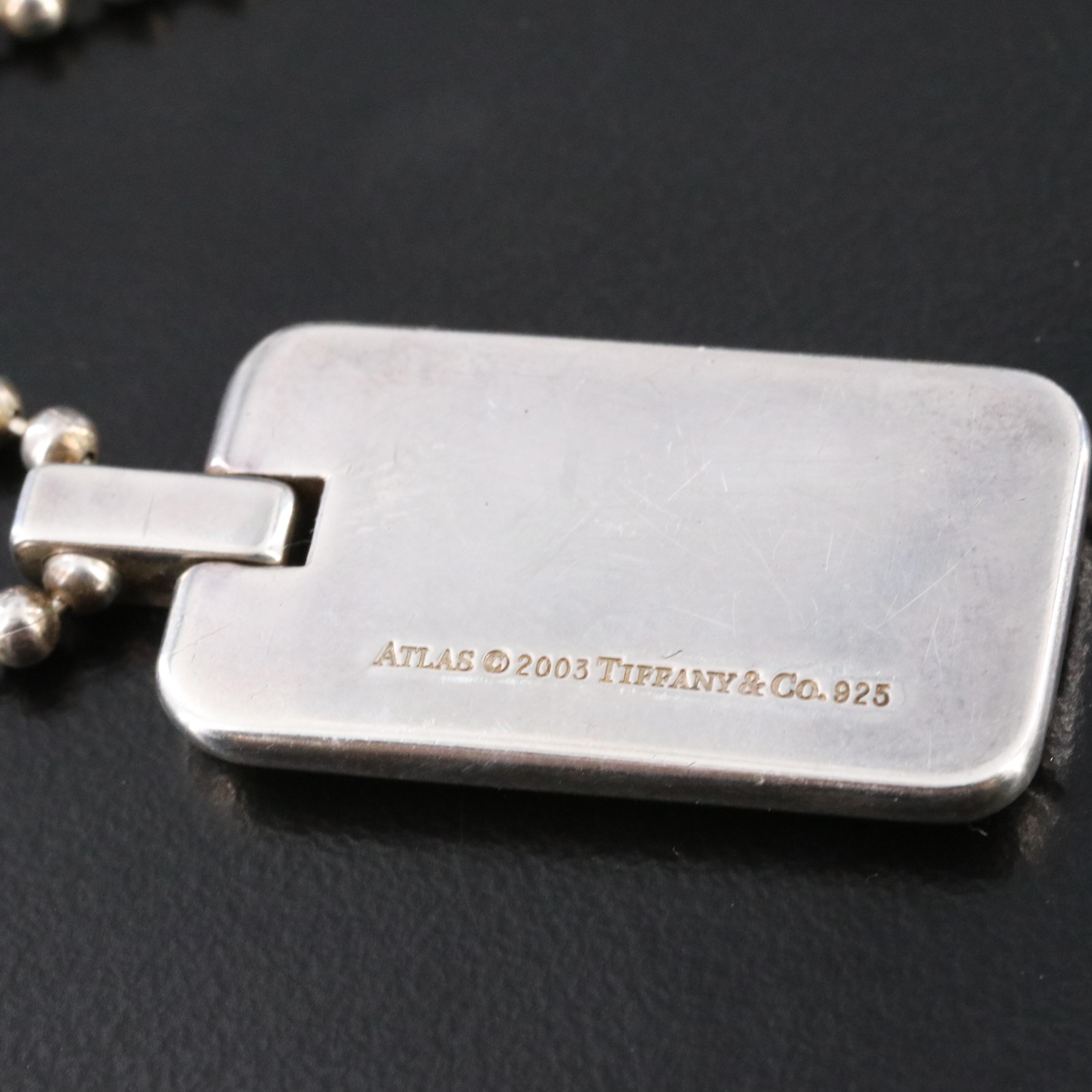 Tiffany & Co. Atlas Sterling Pendant Necklace