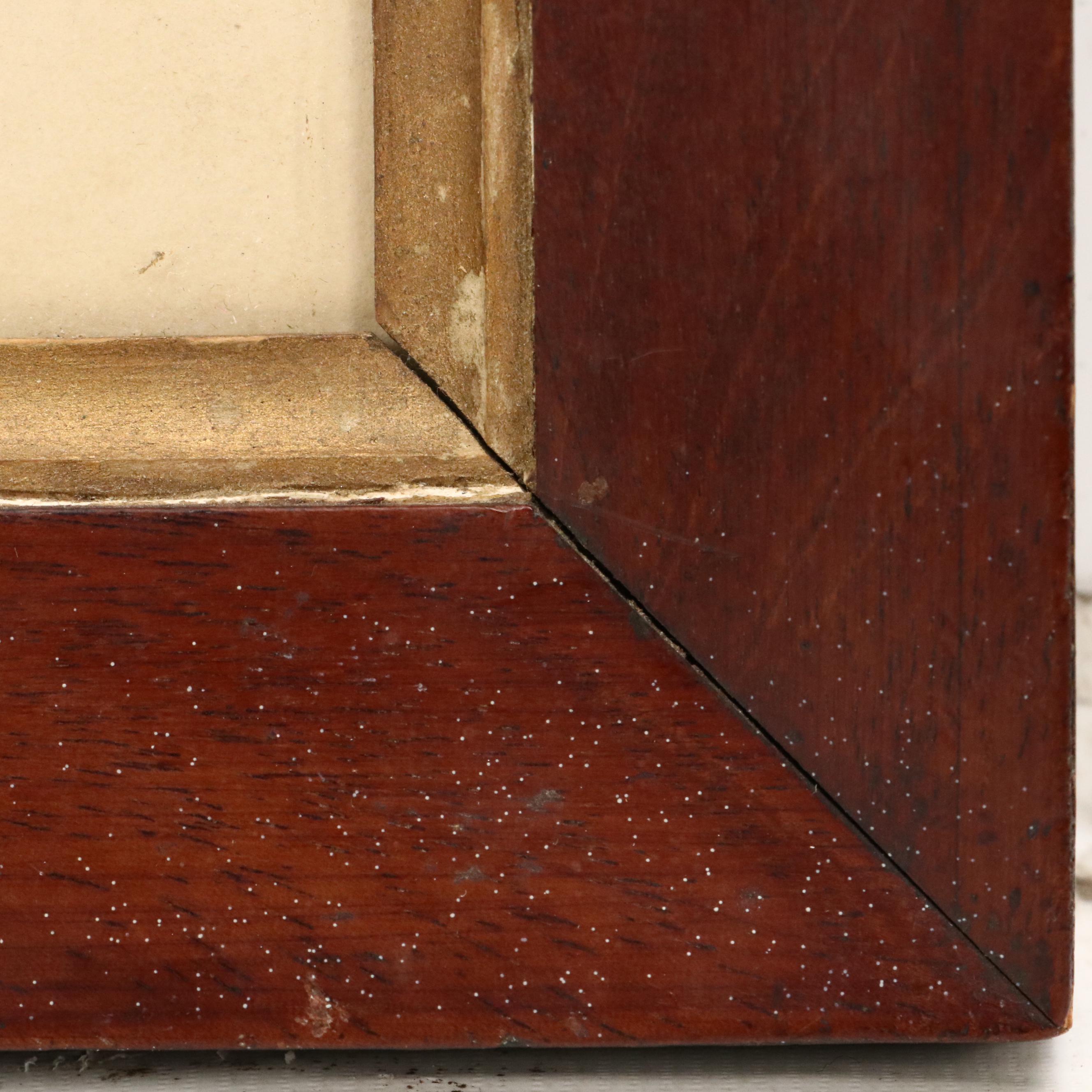 Colored Pencil and Watercolor Illustration Vase with Flowers, Early 20th Century