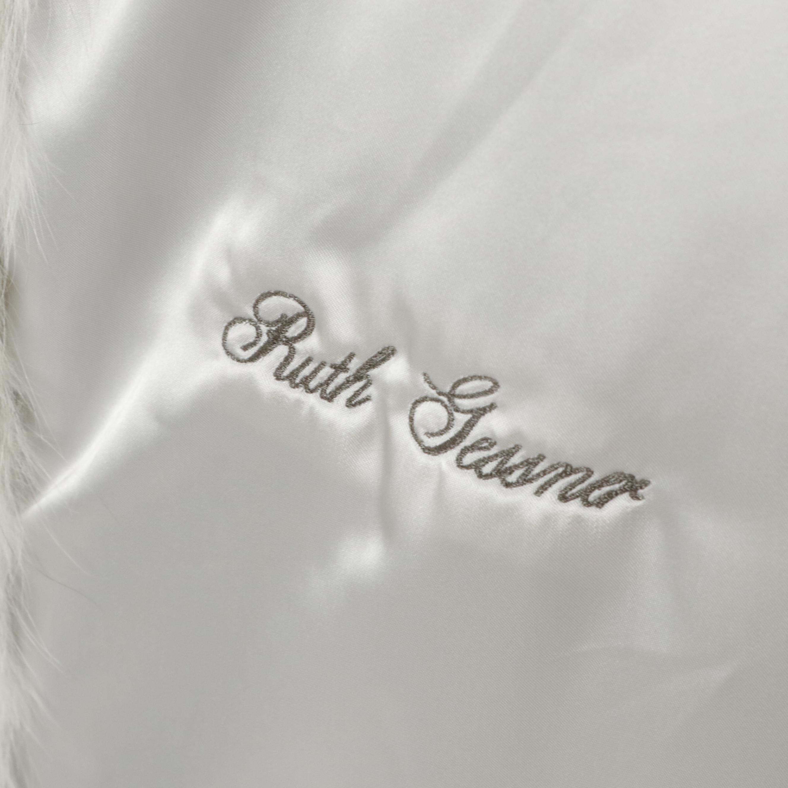 Evans Blue Fox Fur Coat from Lazarus