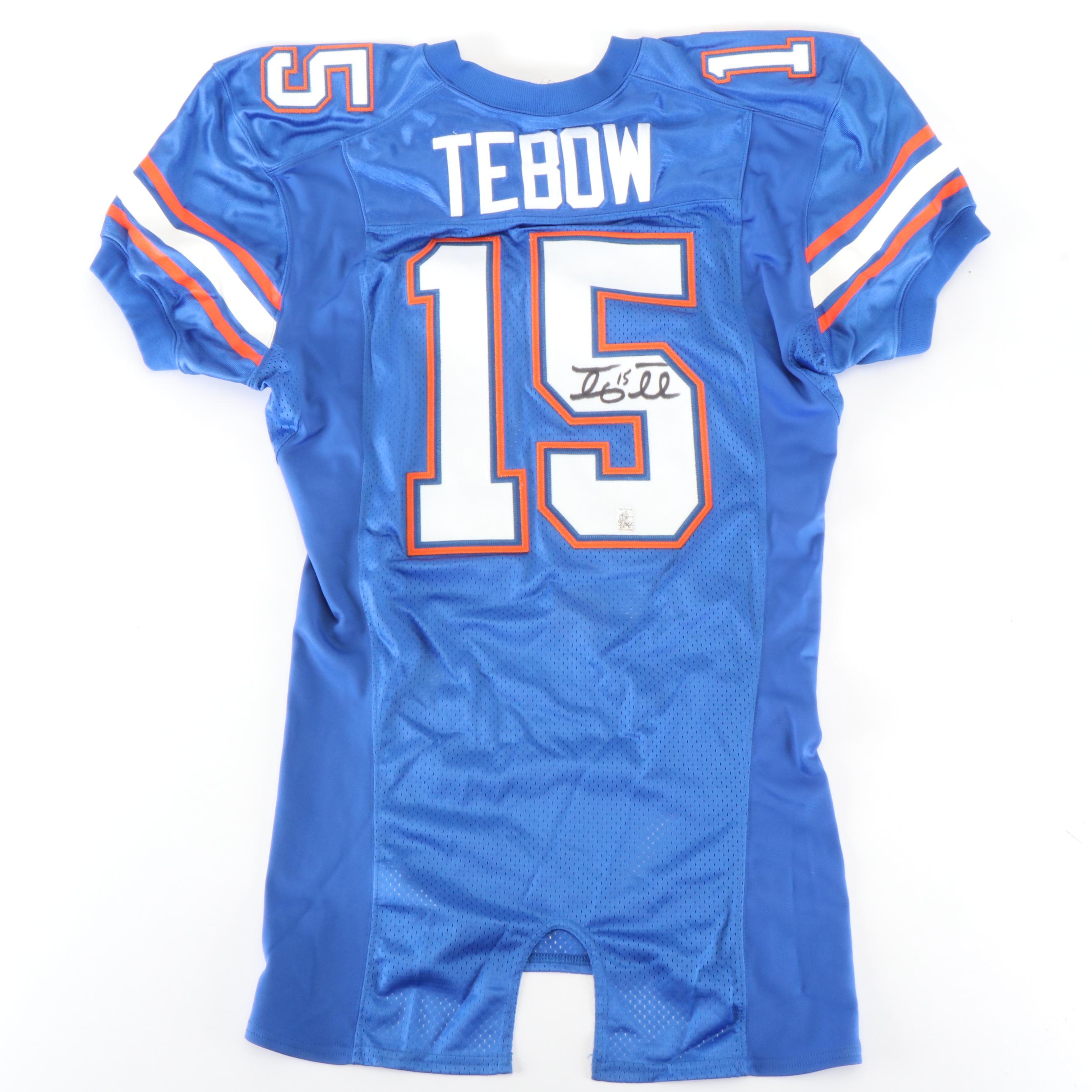 Tim Tebow Signed University of Florida Nike Football Jersey