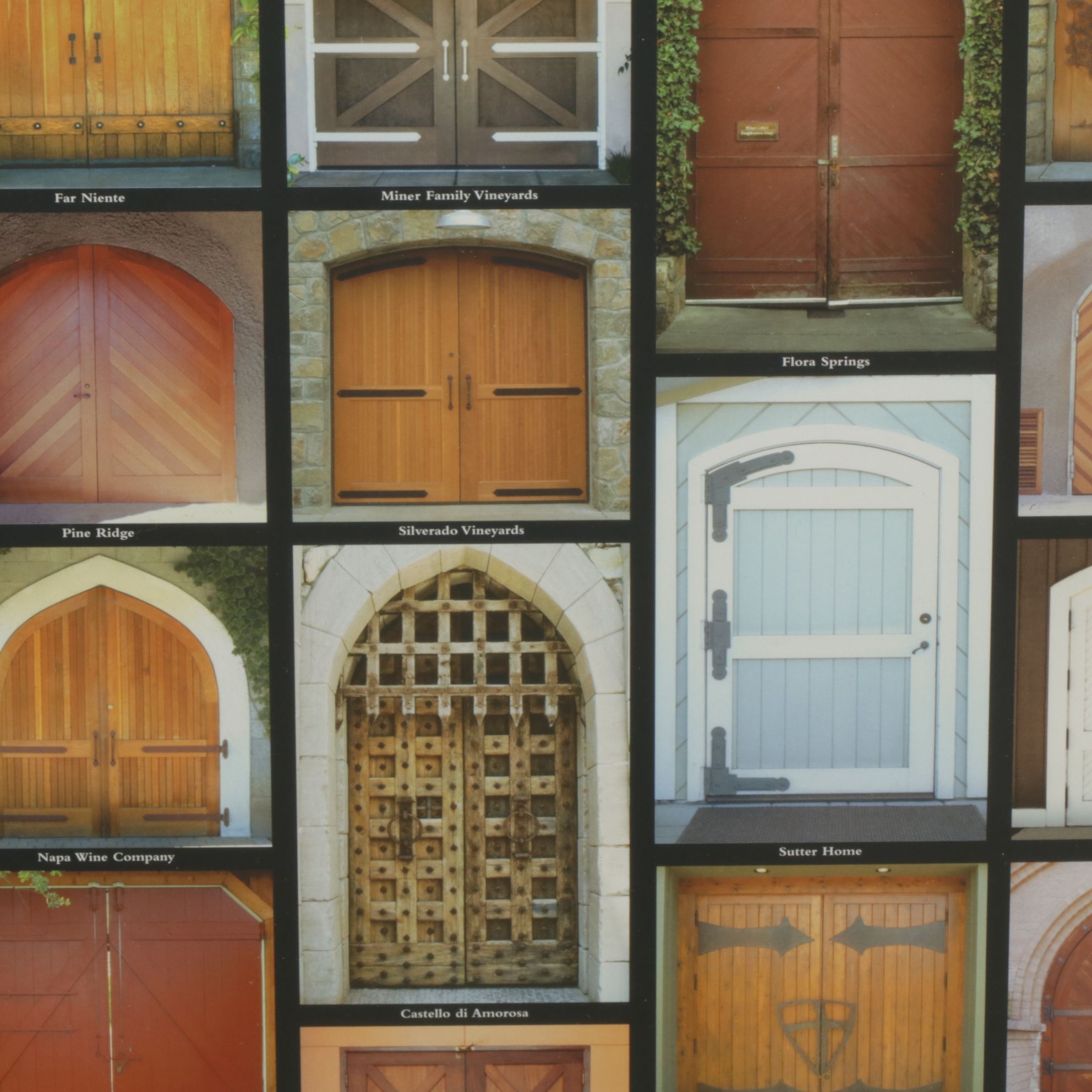 Charles O'Rear "Napa Valley Winery Doors" Poster, 2005