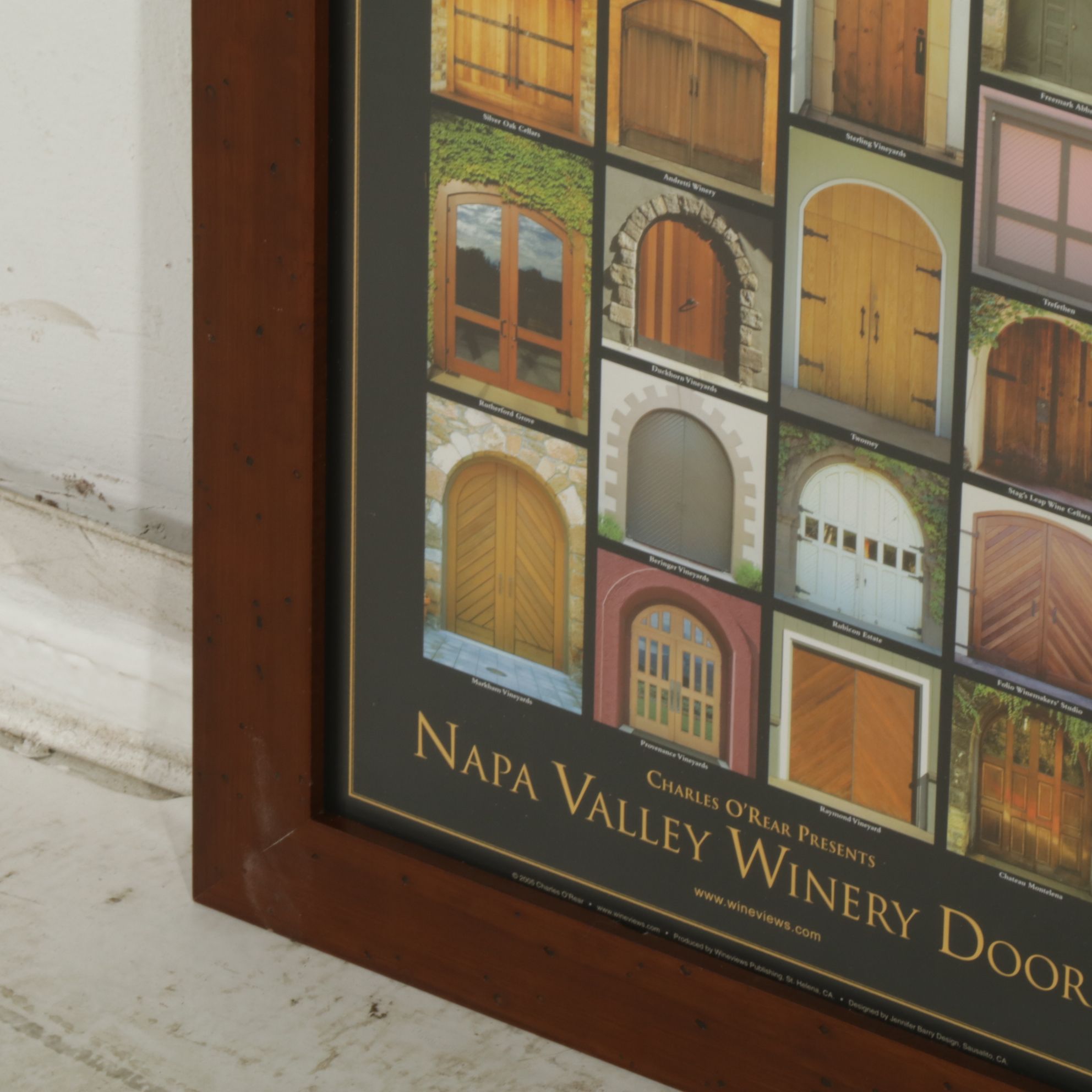 Charles O'Rear "Napa Valley Winery Doors" Poster, 2005