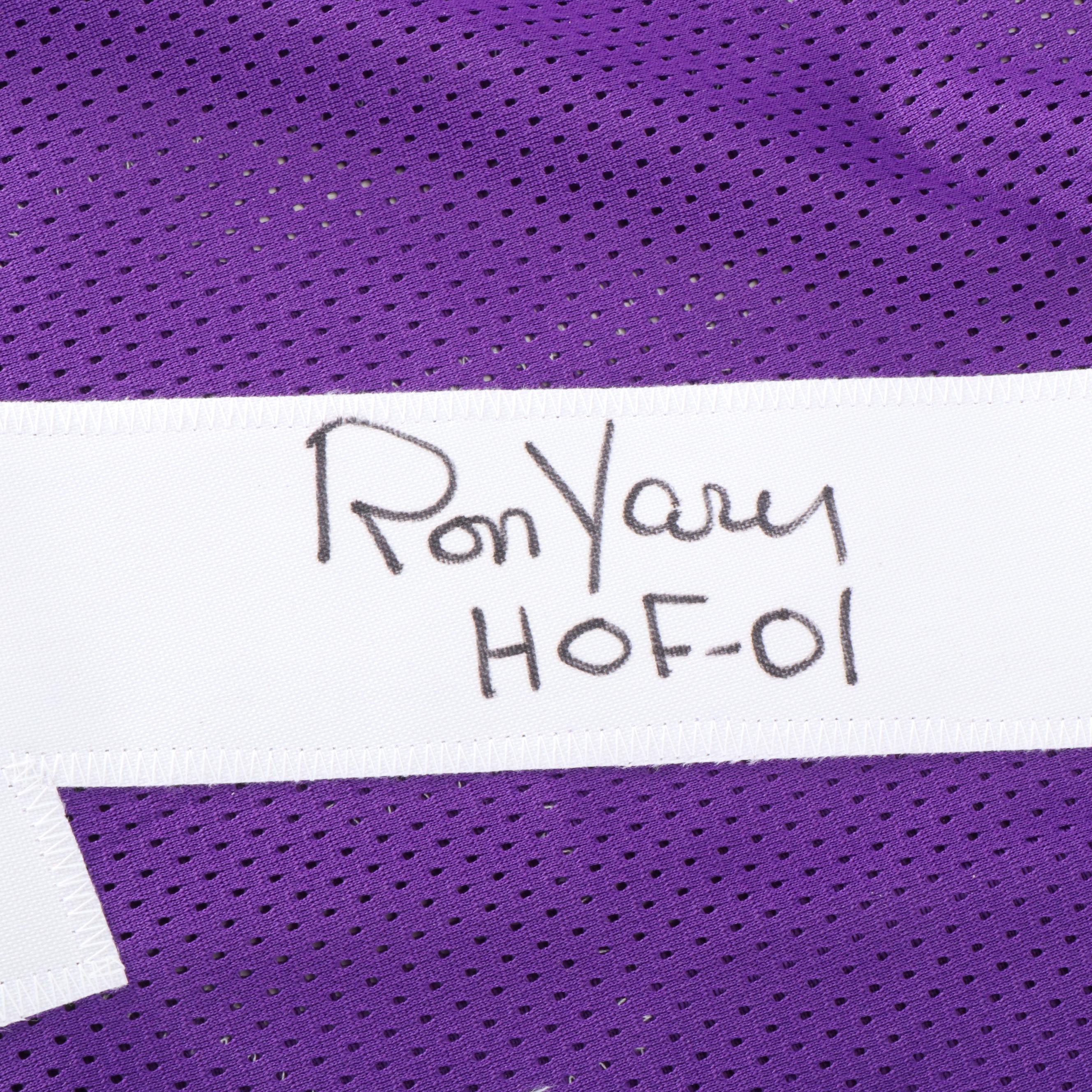 Ron Yary Signed "HOF-01" Minnesota Vikings Football Jersey