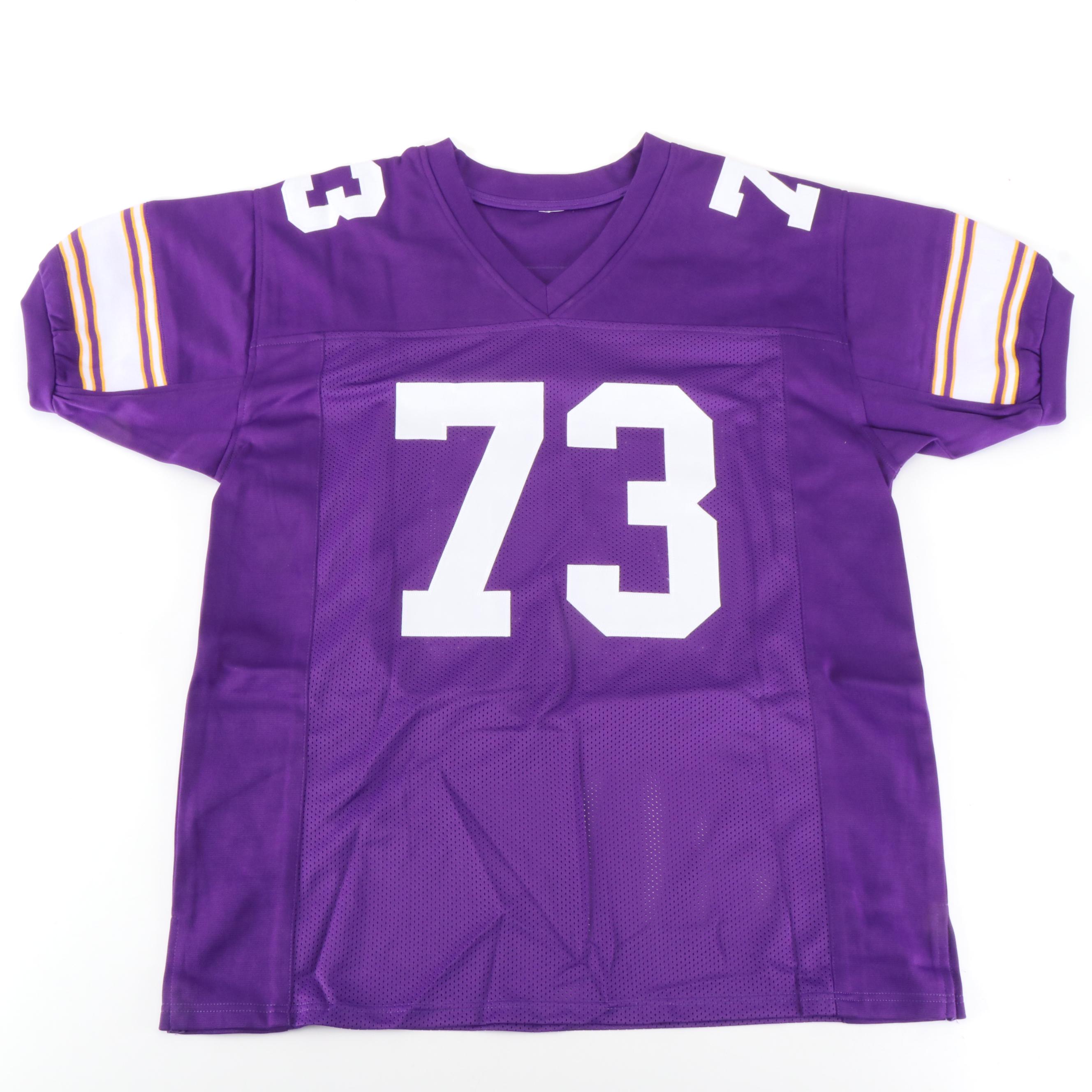 Ron Yary Signed "HOF-01" Minnesota Vikings Football Jersey