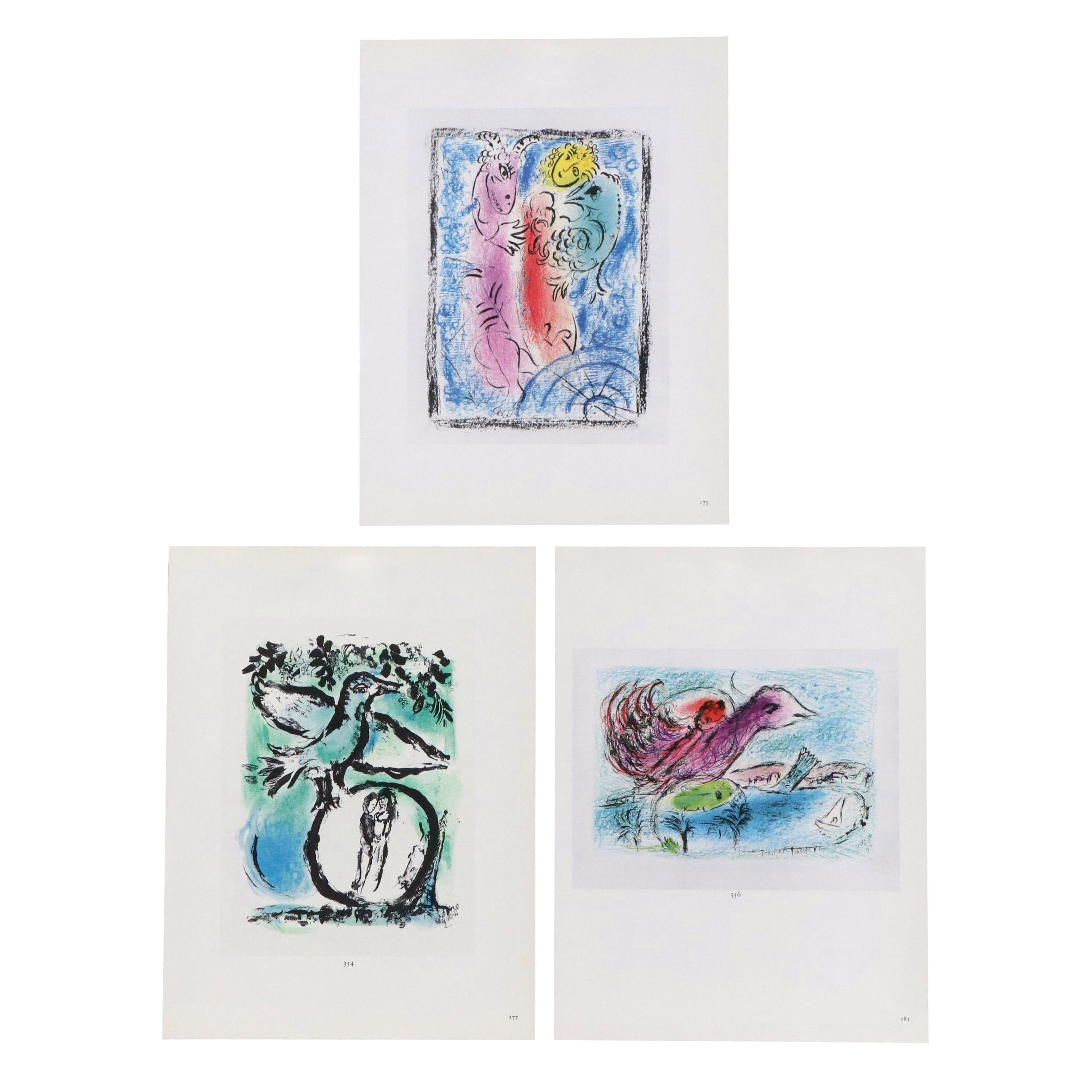 Marc Chagall Photomechanical Reproductions "Le Baie" and More