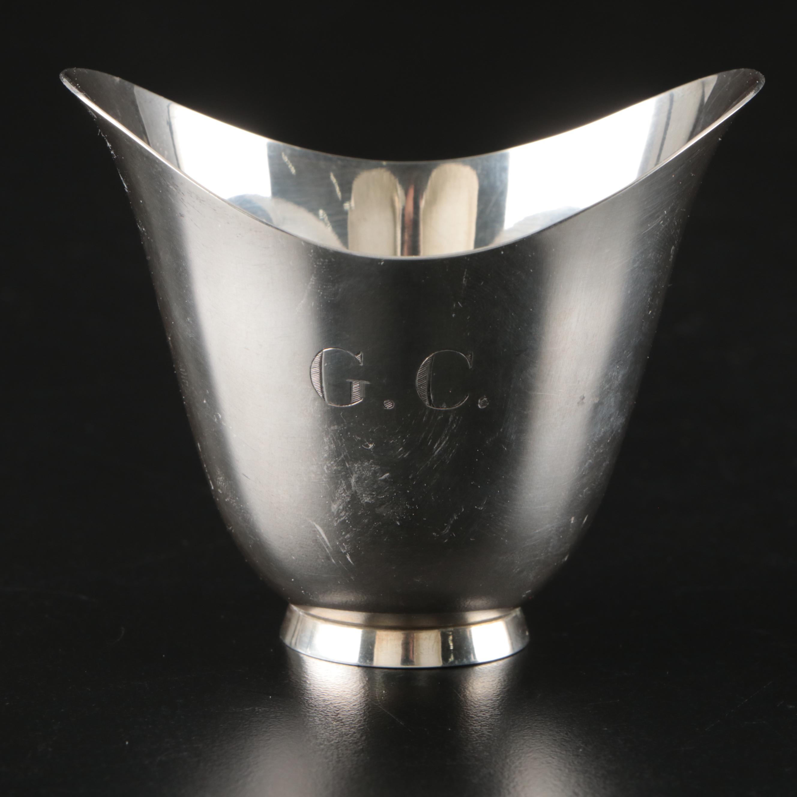 Tiffany & Co. Monogrammed Sterling Sugar Bowl and Table Accessoires