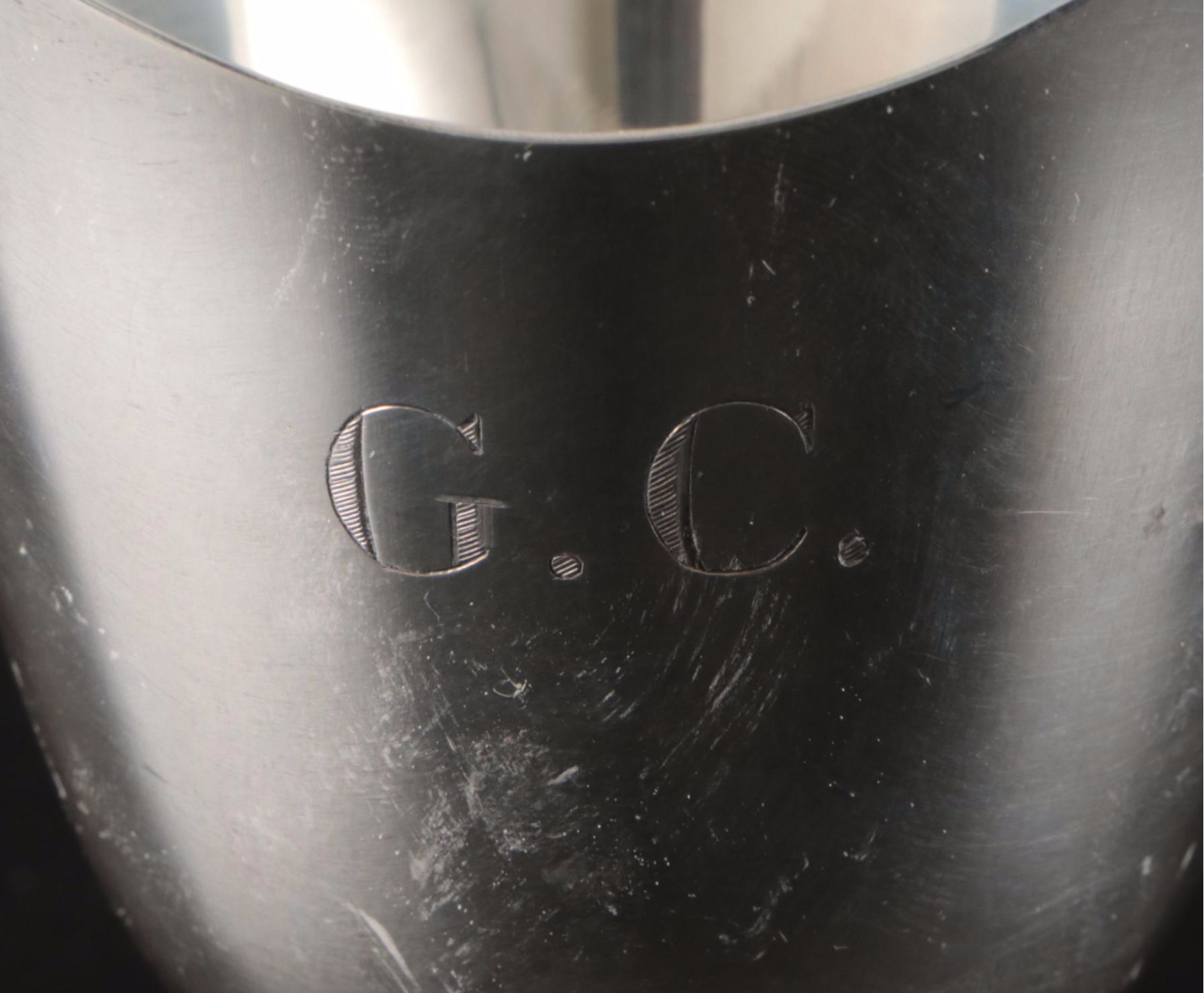 Tiffany & Co. Monogrammed Sterling Sugar Bowl and Table Accessoires