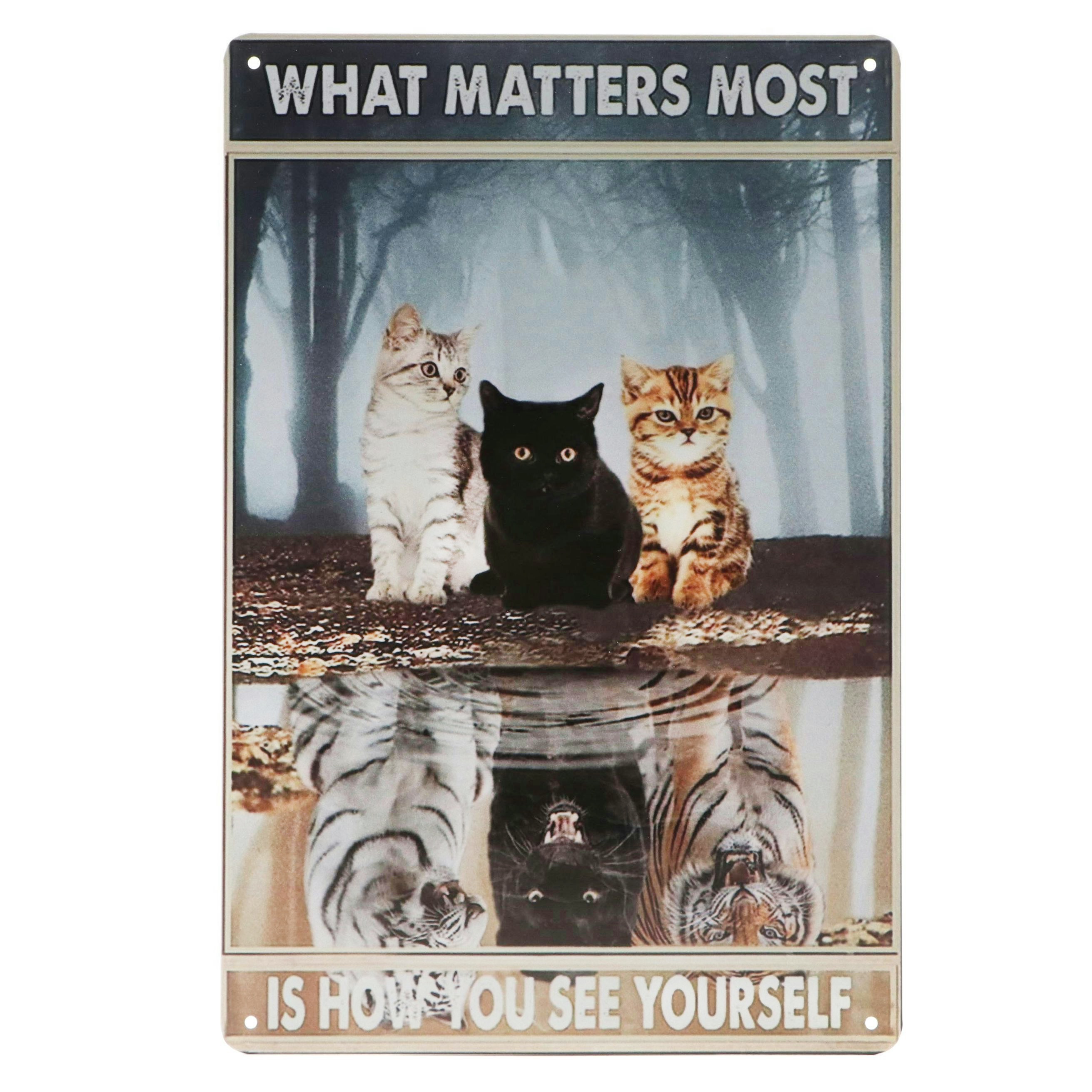 Halloween Kittens "What Matters Most is How You See Yourself" Printed Panel