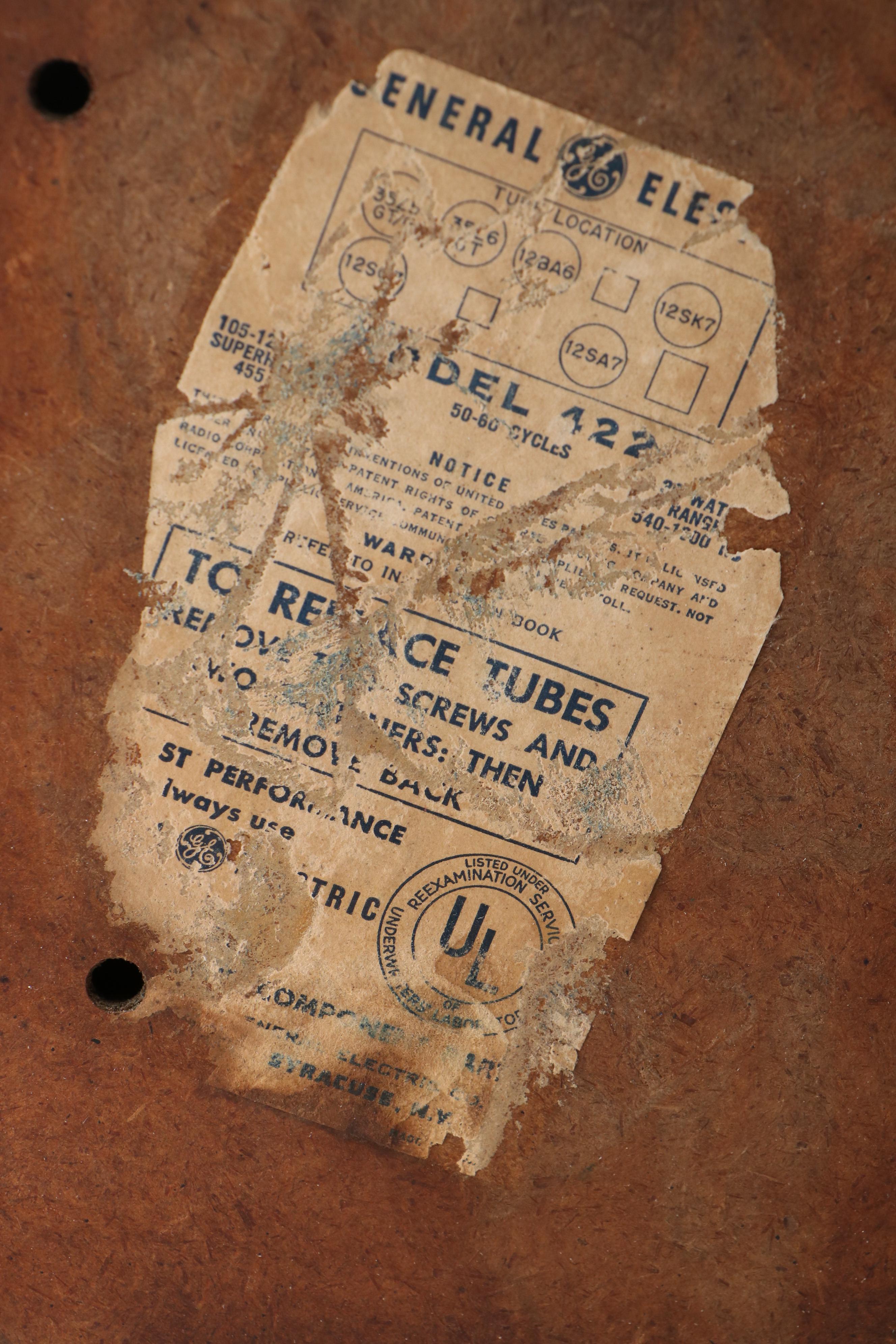 General Electric and Wards Airline Bakelite Tube Radios, Mid-20th Century