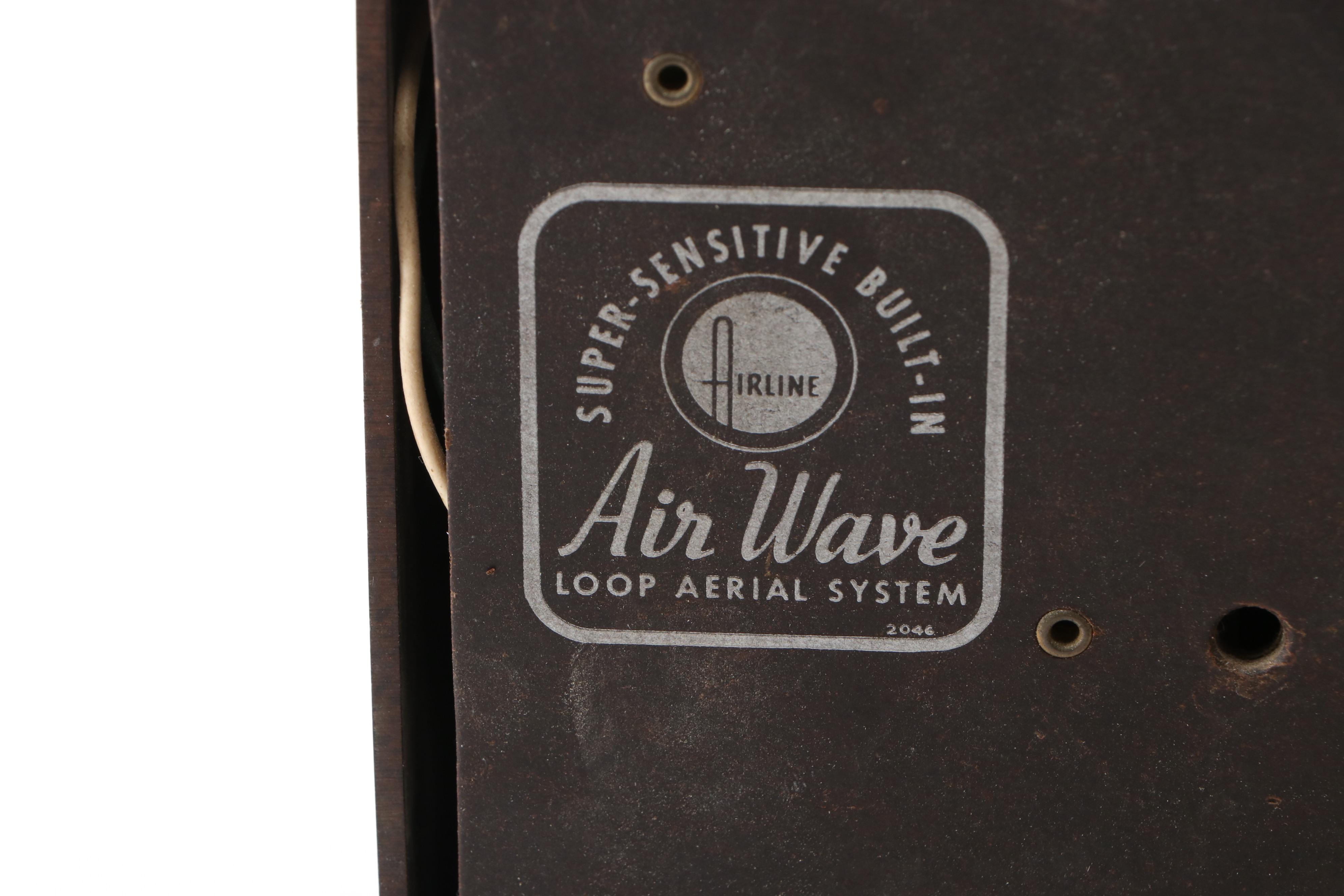 General Electric and Wards Airline Bakelite Tube Radios, Mid-20th Century