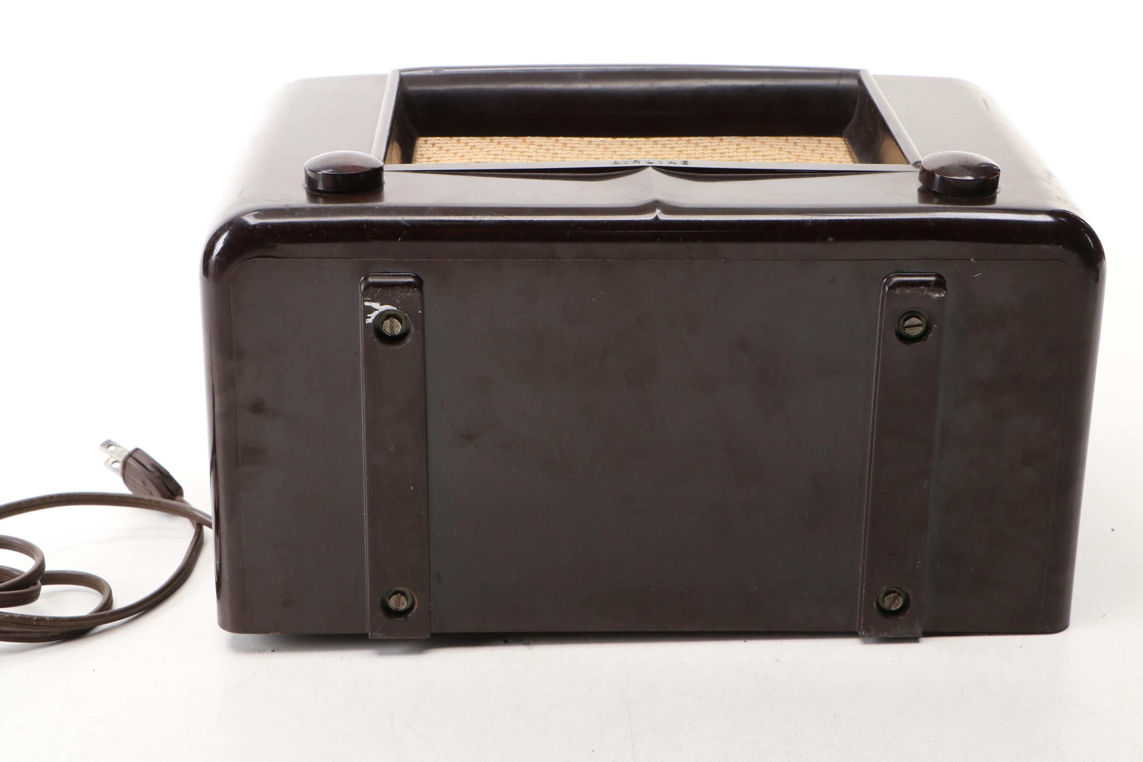 General Electric and Wards Airline Bakelite Tube Radios, Mid-20th Century