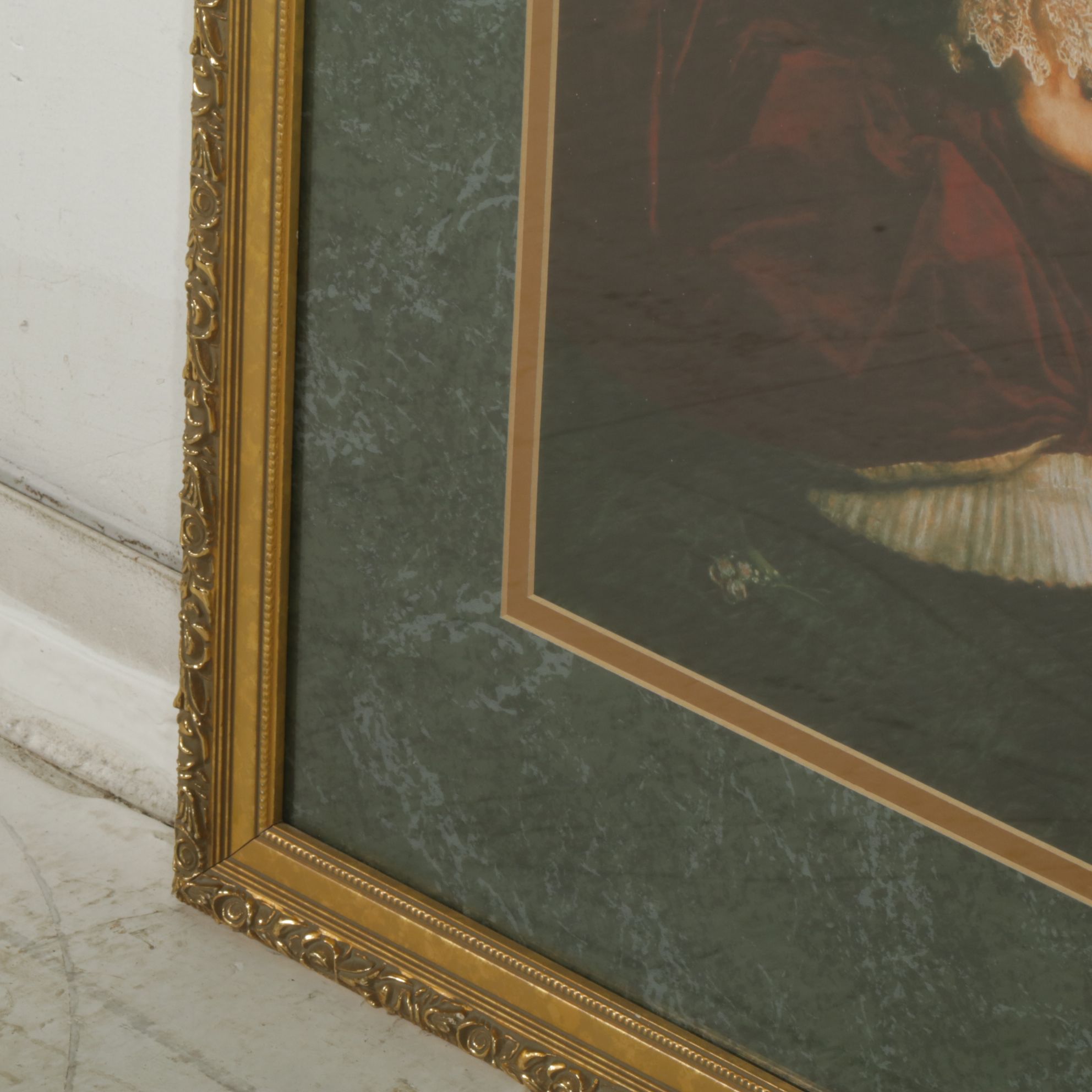 Offset Lithograph After John Everett Millais "Leisure Hours", Late 20th Century