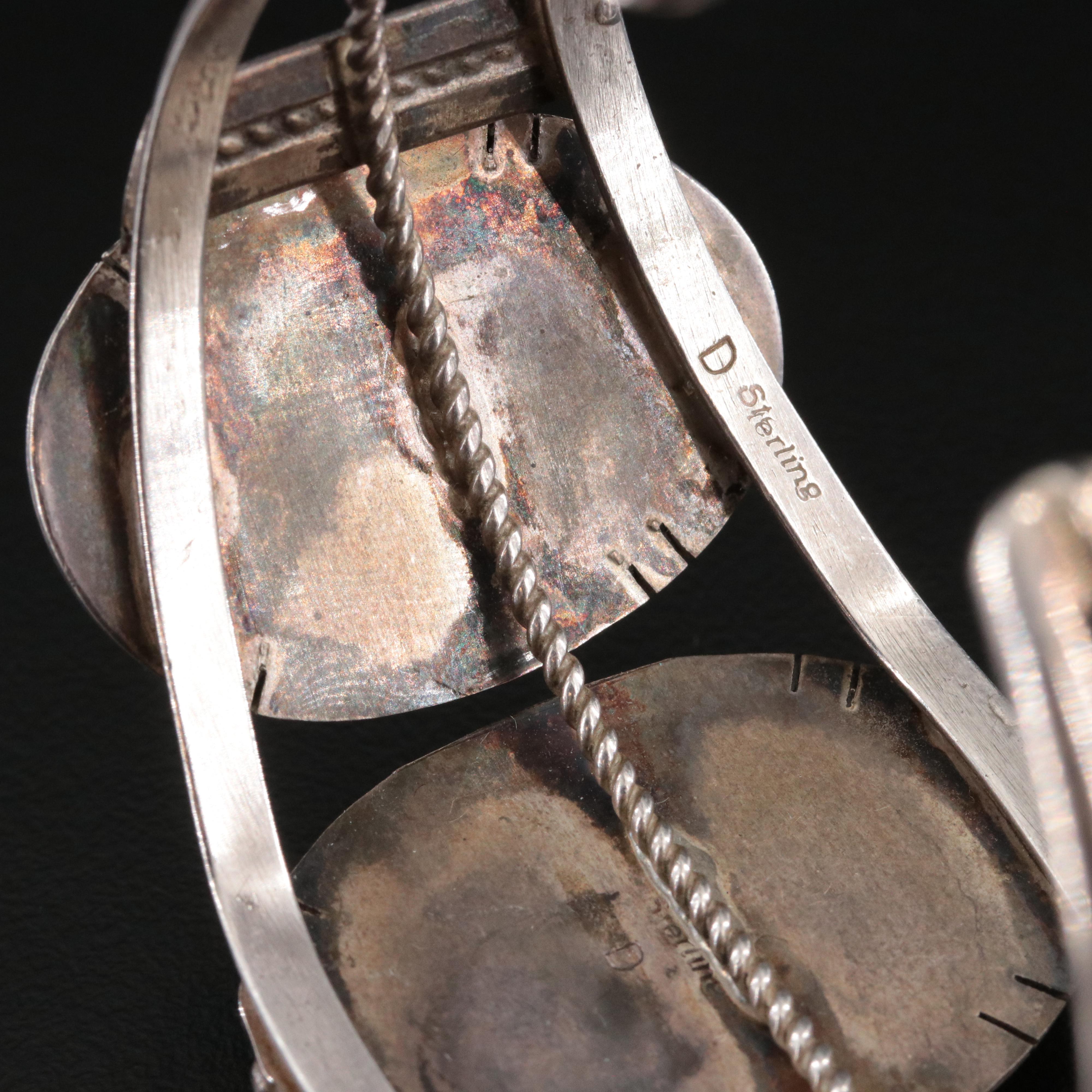 Southwestern Sterling Turquoise Cuff Bracelet