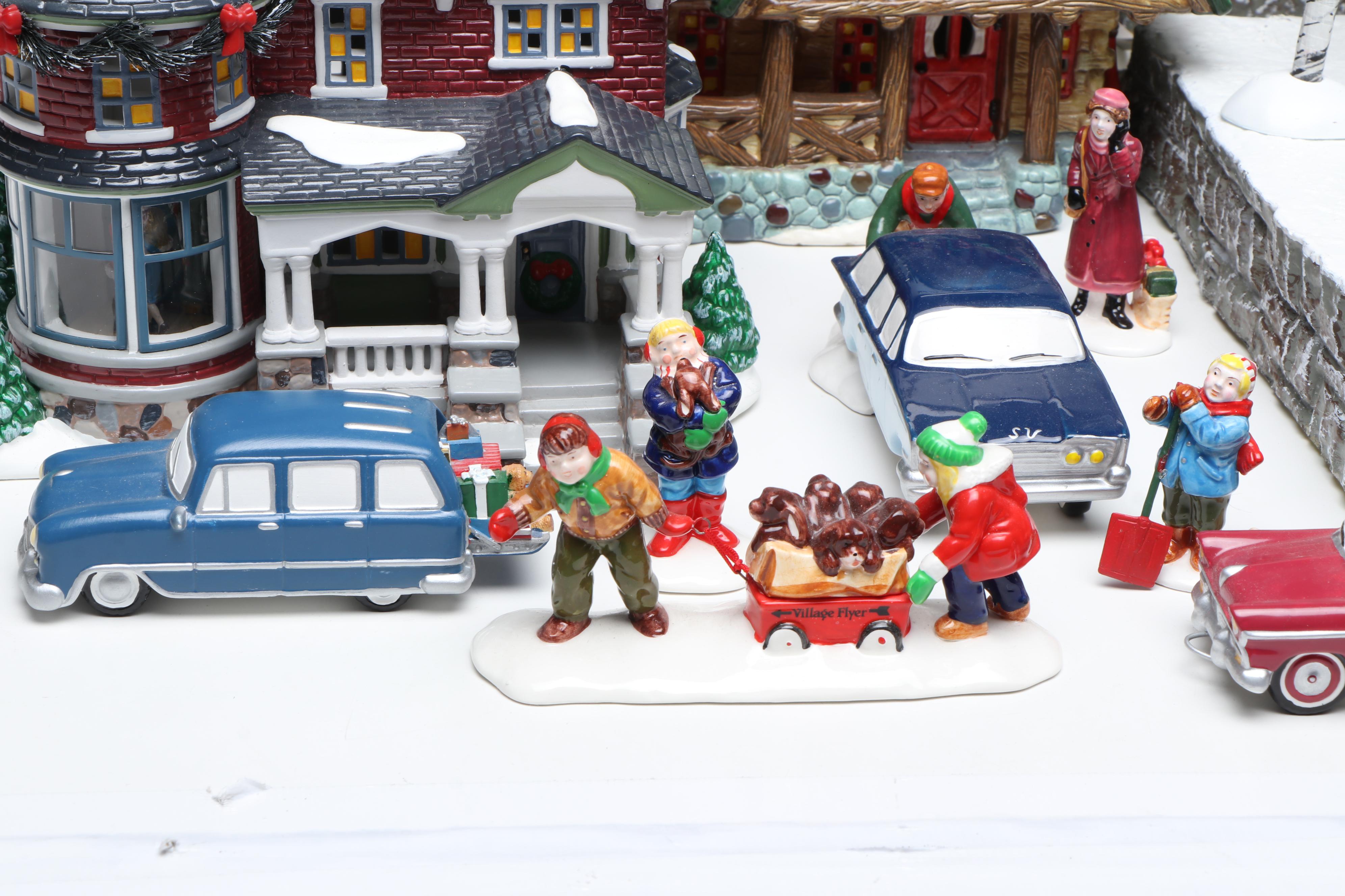 Department 56 Hand- Painted Ceramic Christmas Village Figures