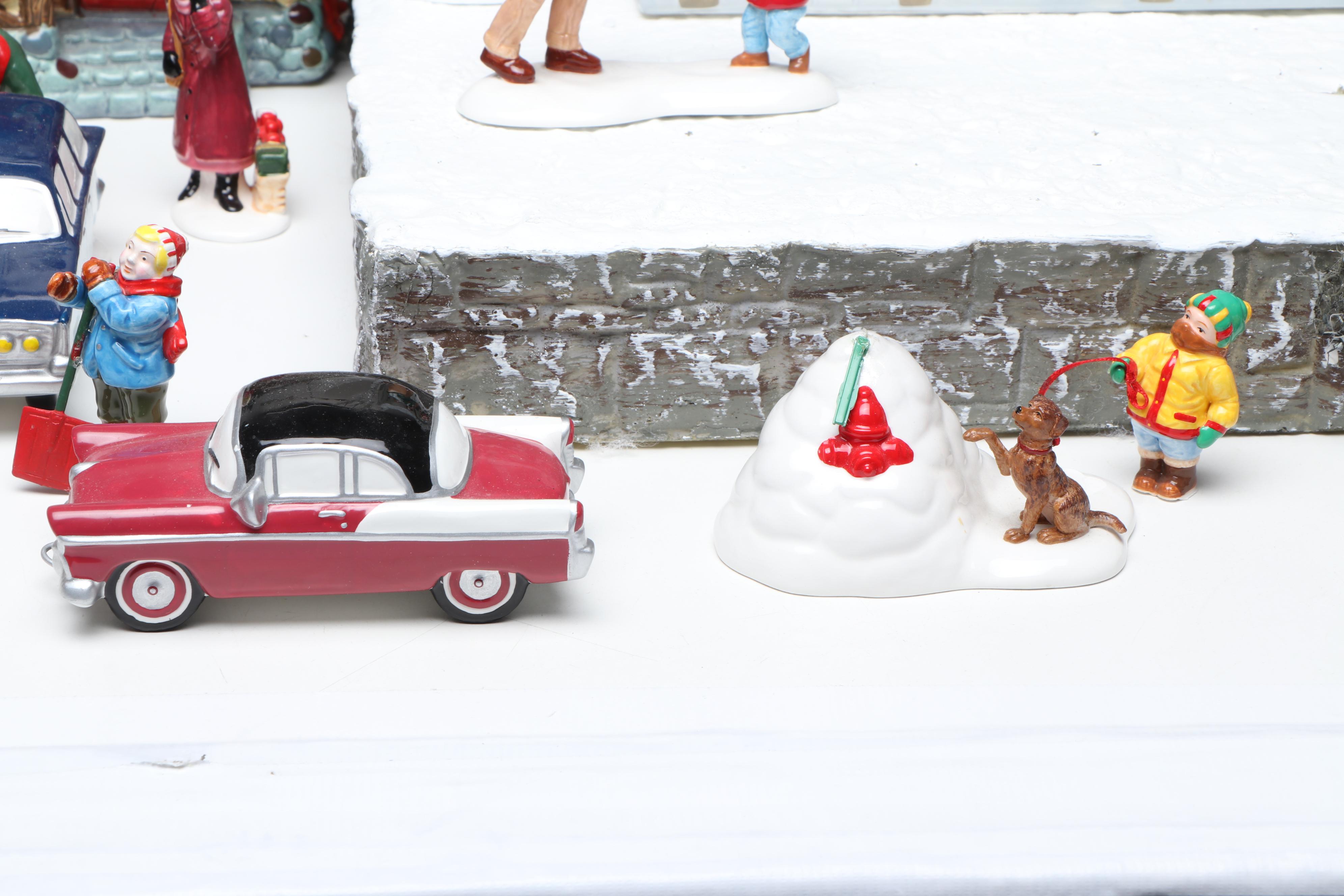 Department 56 Hand- Painted Ceramic Christmas Village Figures