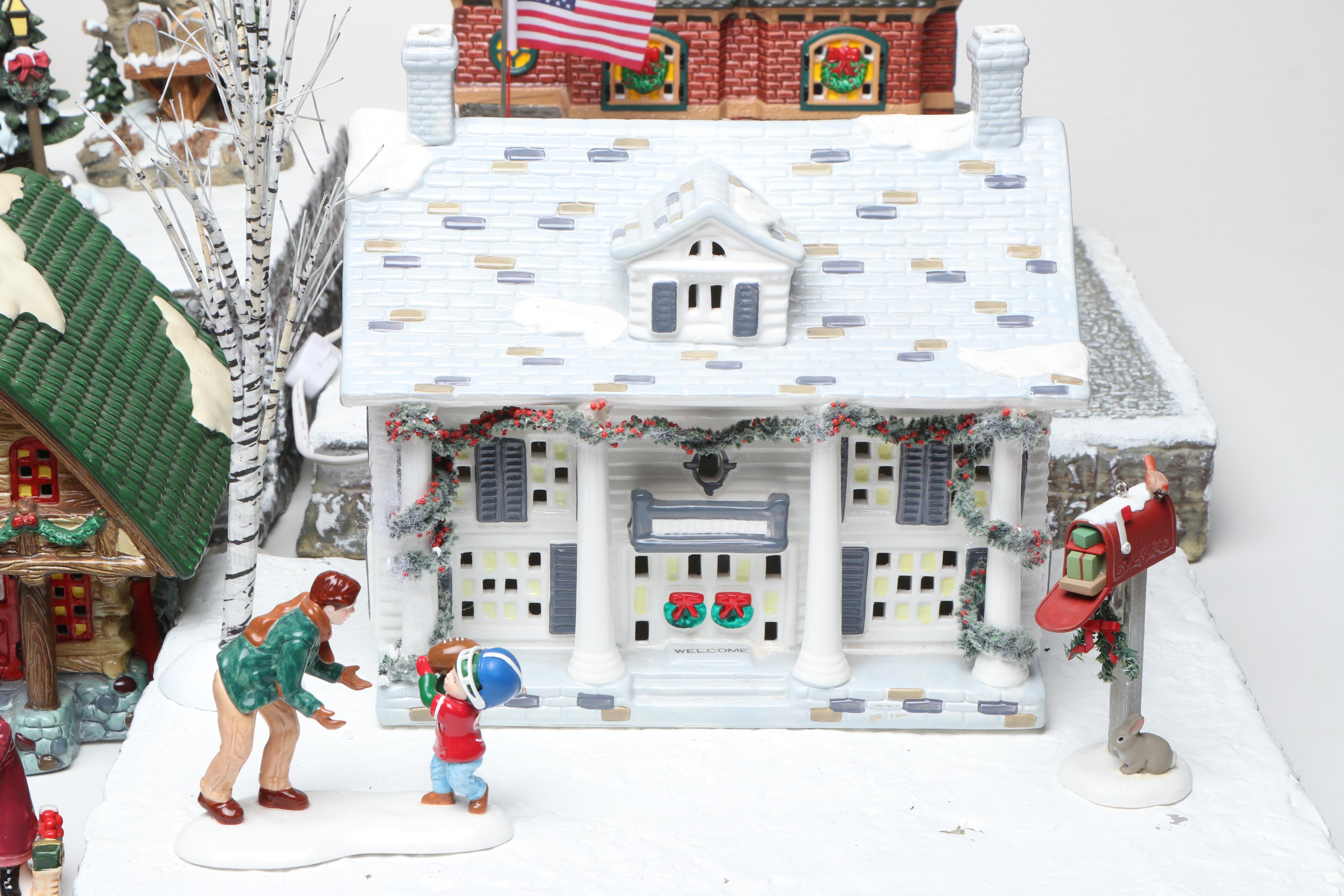 Department 56 Hand- Painted Ceramic Christmas Village Figures