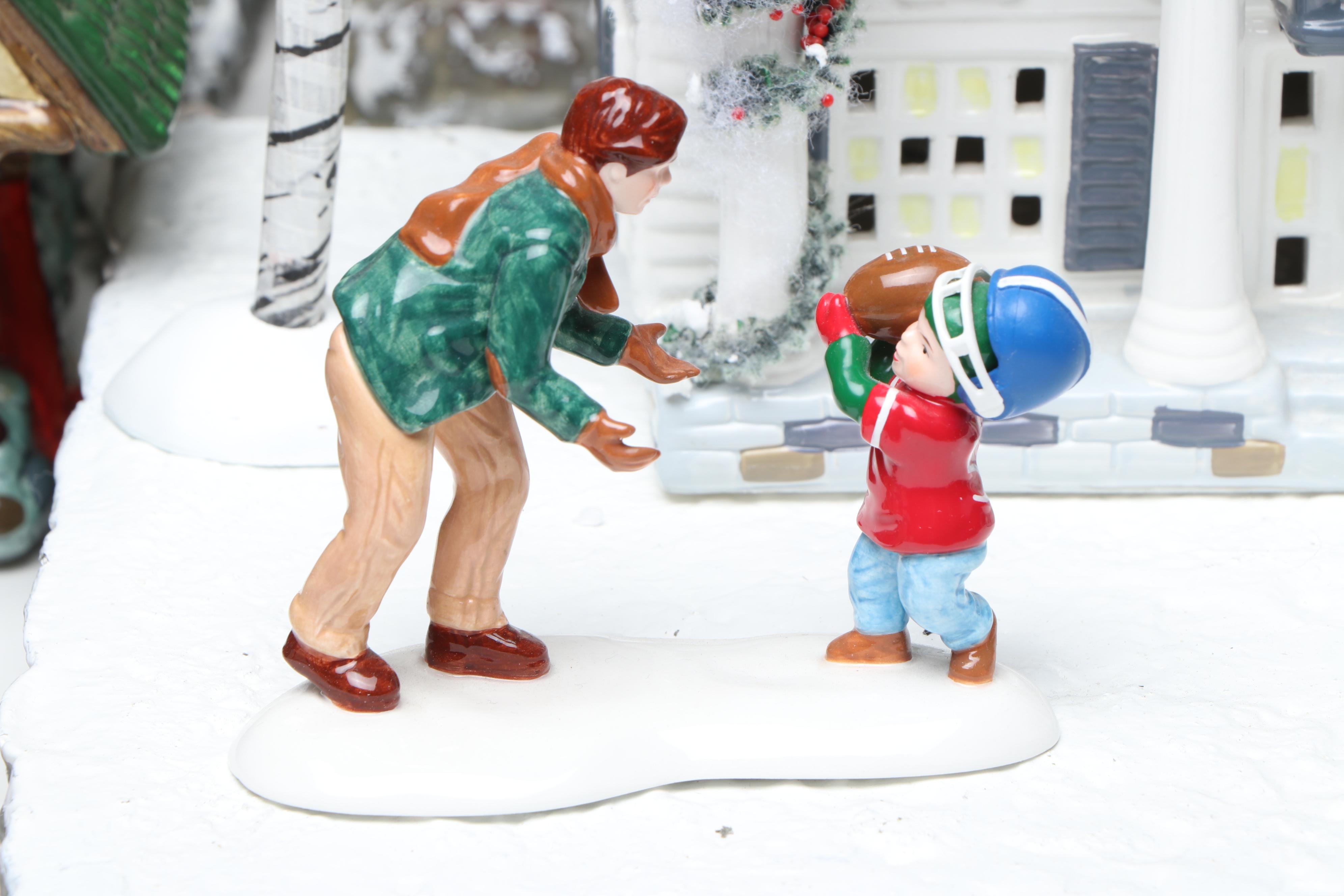 Department 56 Hand- Painted Ceramic Christmas Village Figures