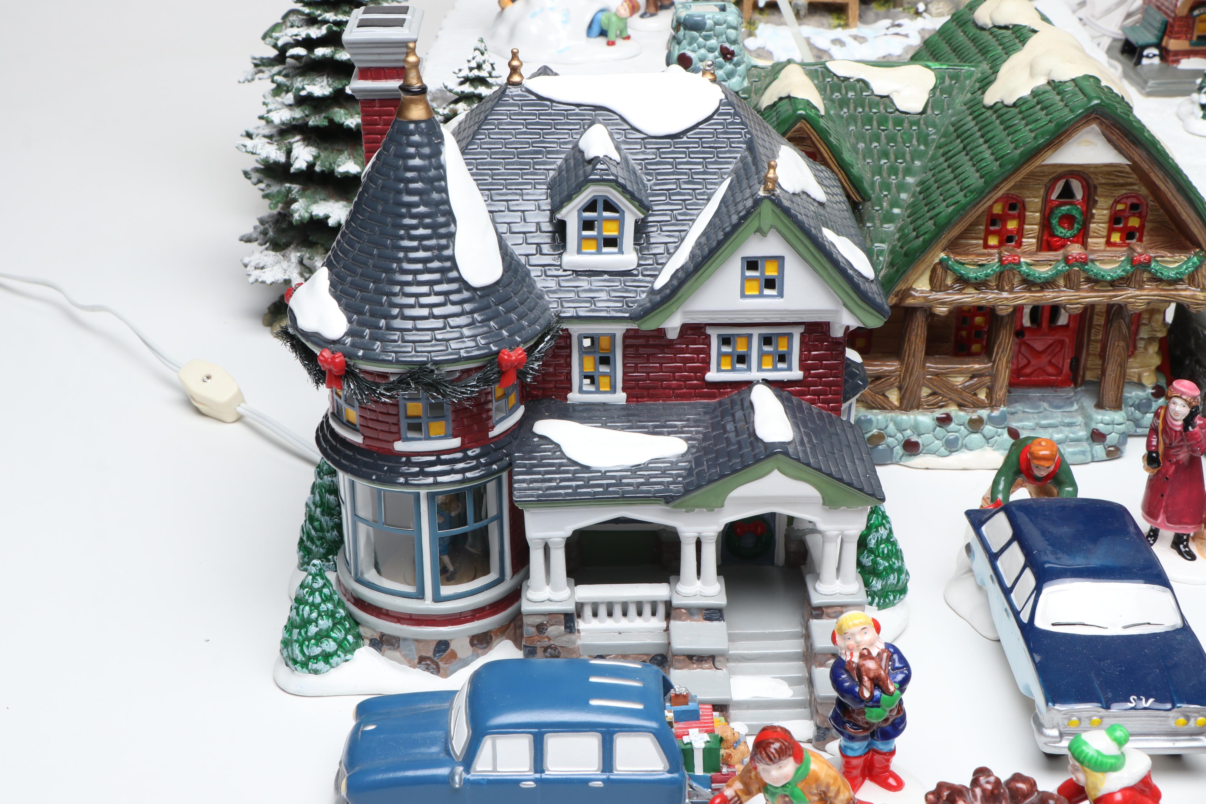 Department 56 Hand- Painted Ceramic Christmas Village Figures