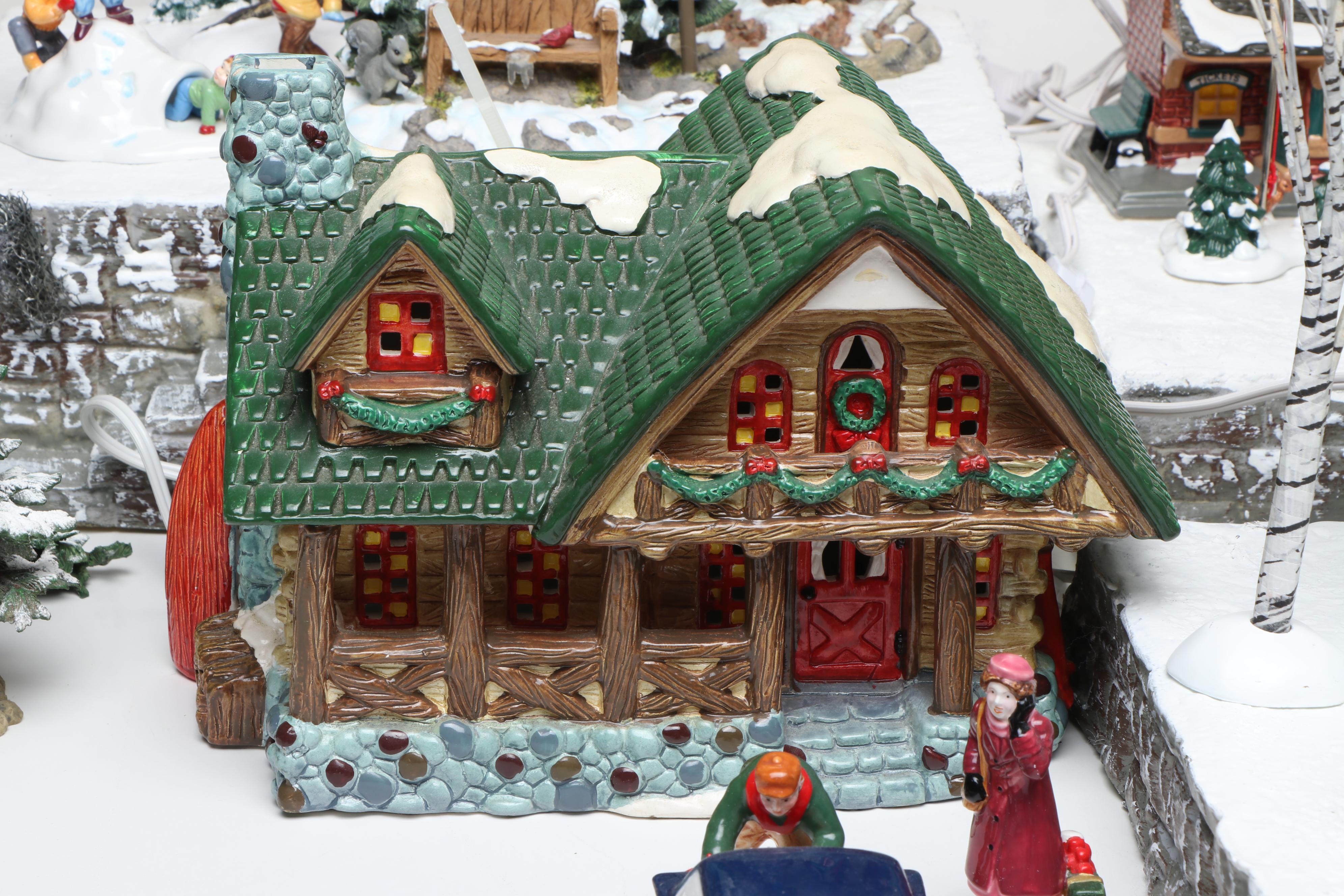 Department 56 Hand- Painted Ceramic Christmas Village Figures