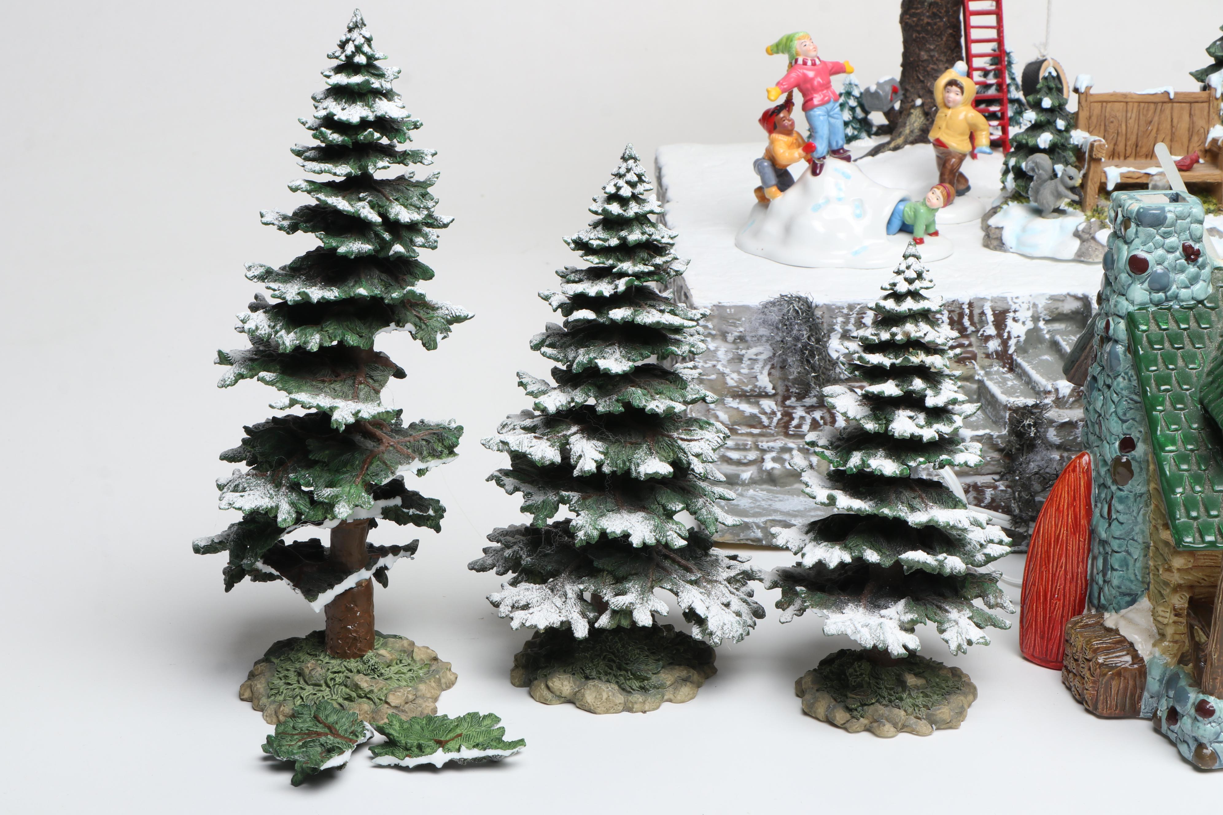 Department 56 Hand- Painted Ceramic Christmas Village Figures