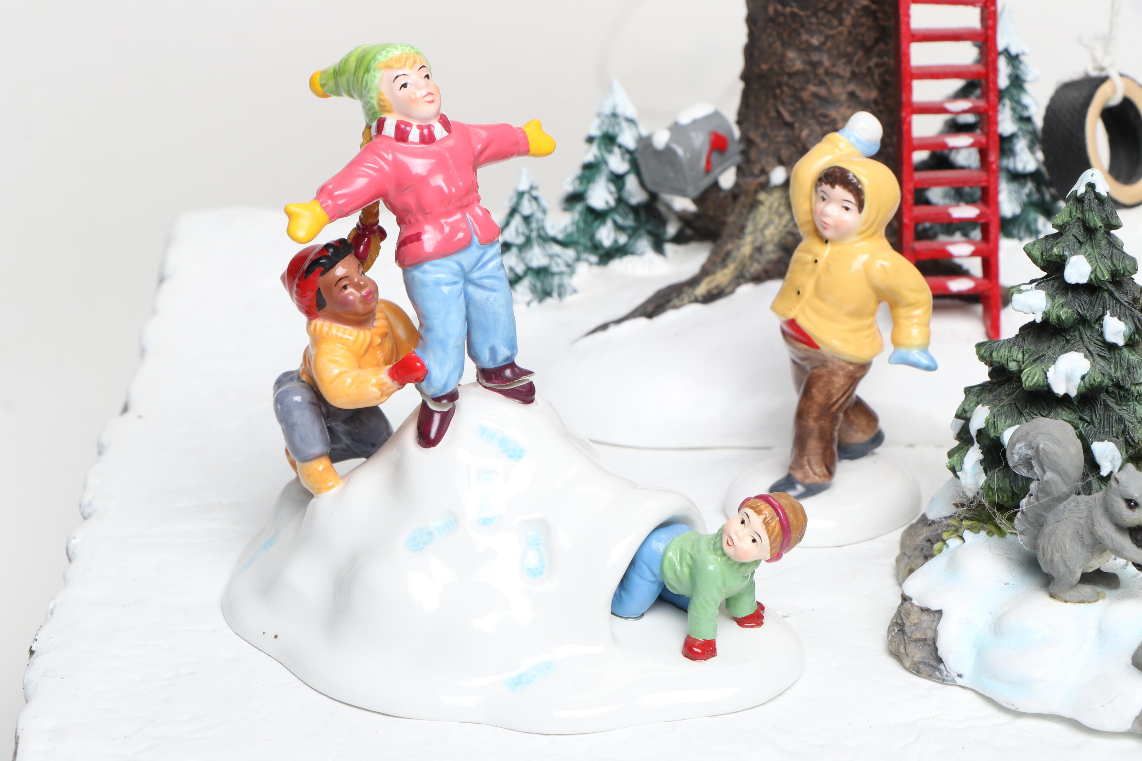 Department 56 Hand- Painted Ceramic Christmas Village Figures